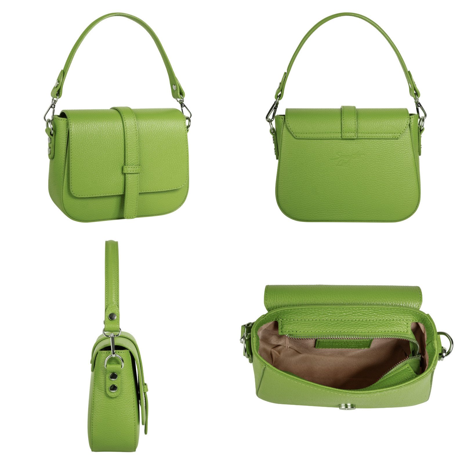 Samantha Look Schoudertas echt leer, made in italy