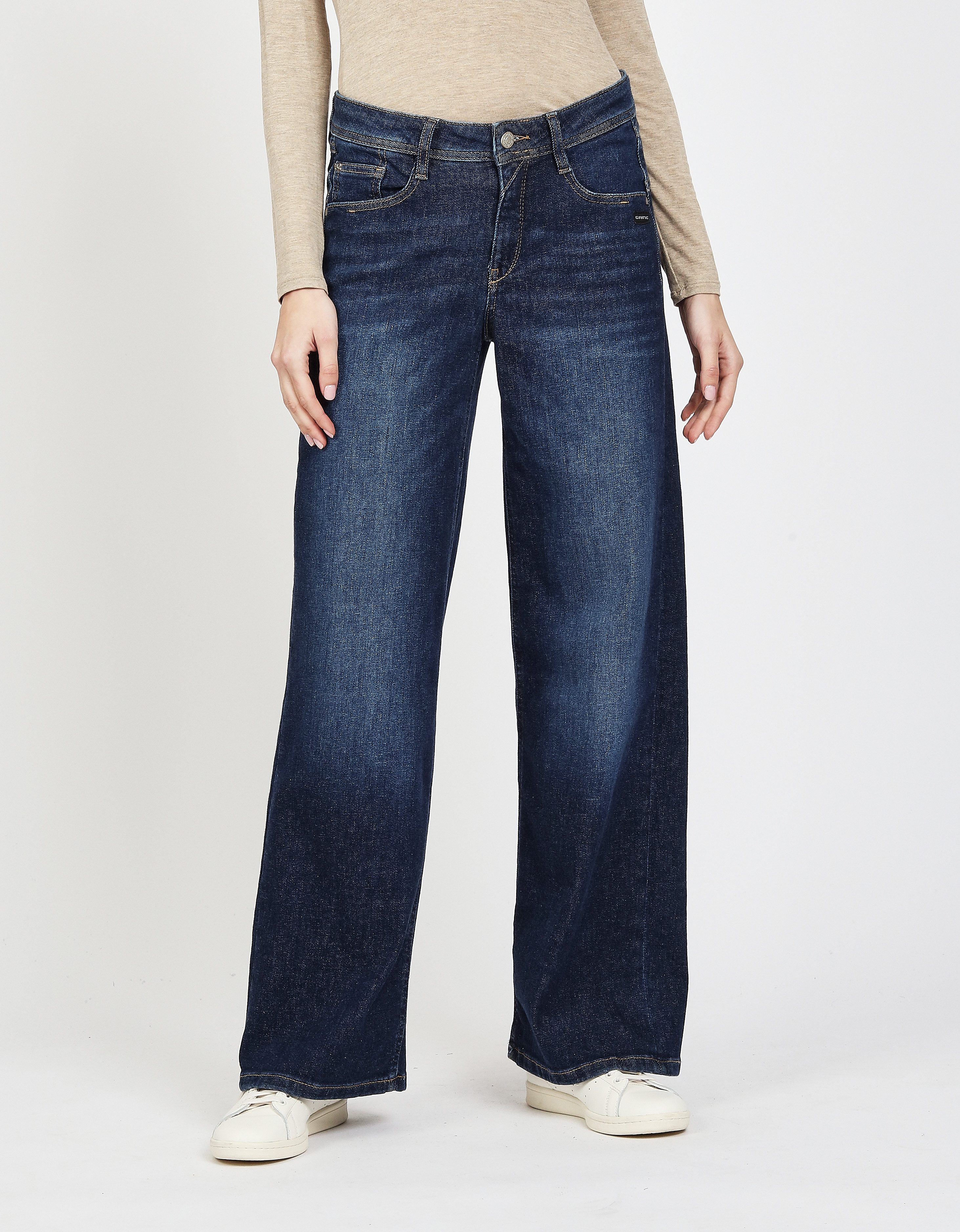 GANG Wijde jeans 94AMELIE WIDE dames wide leg jeans maat 29 blauw