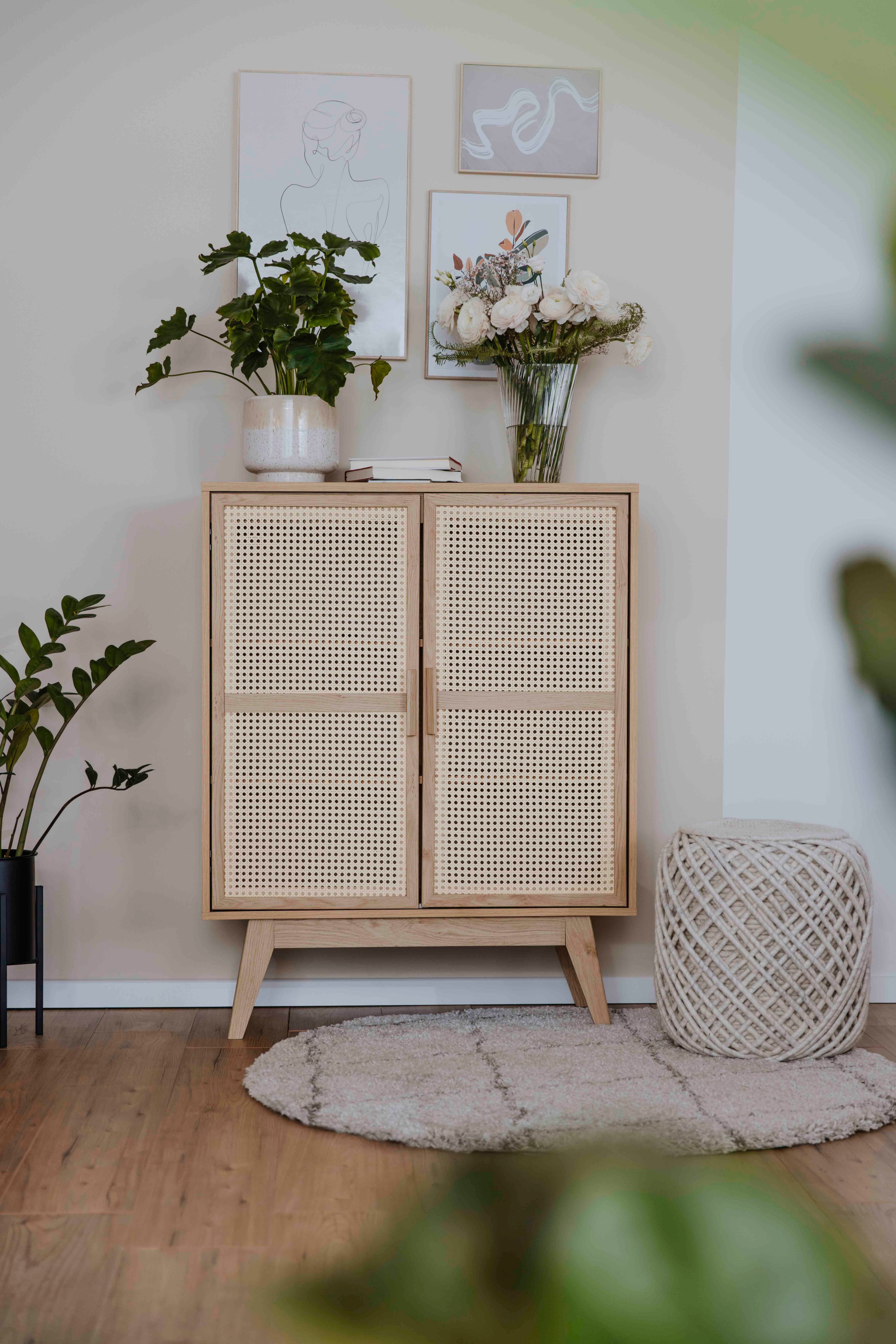 Home affaire Kast Bridget Commode, vaste en verstelbare planken, breedte 87cm, hoogte 110cm
