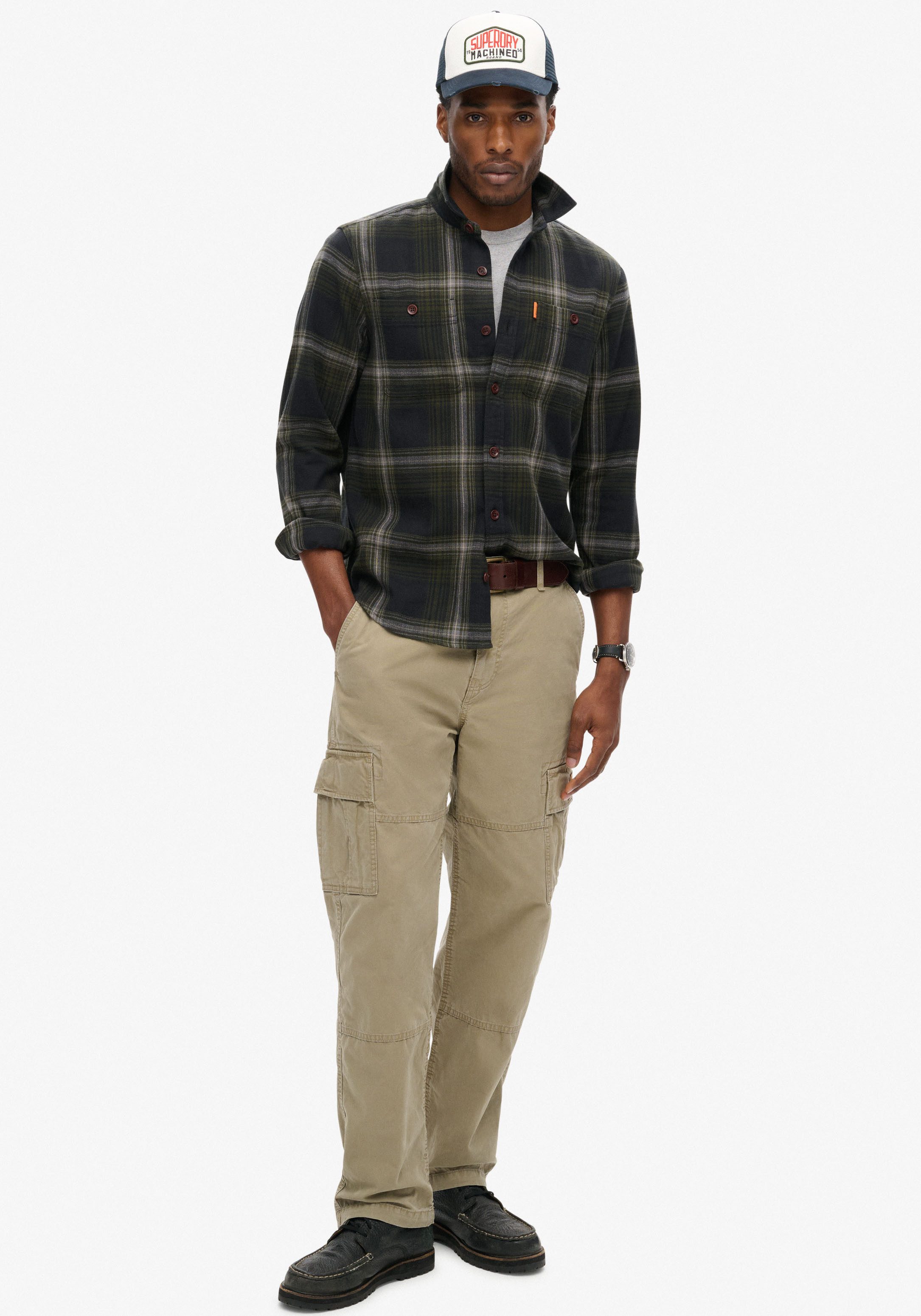 Superdry Overhemd met lange mouwen VINTAGE CHECK OVERSHIRT