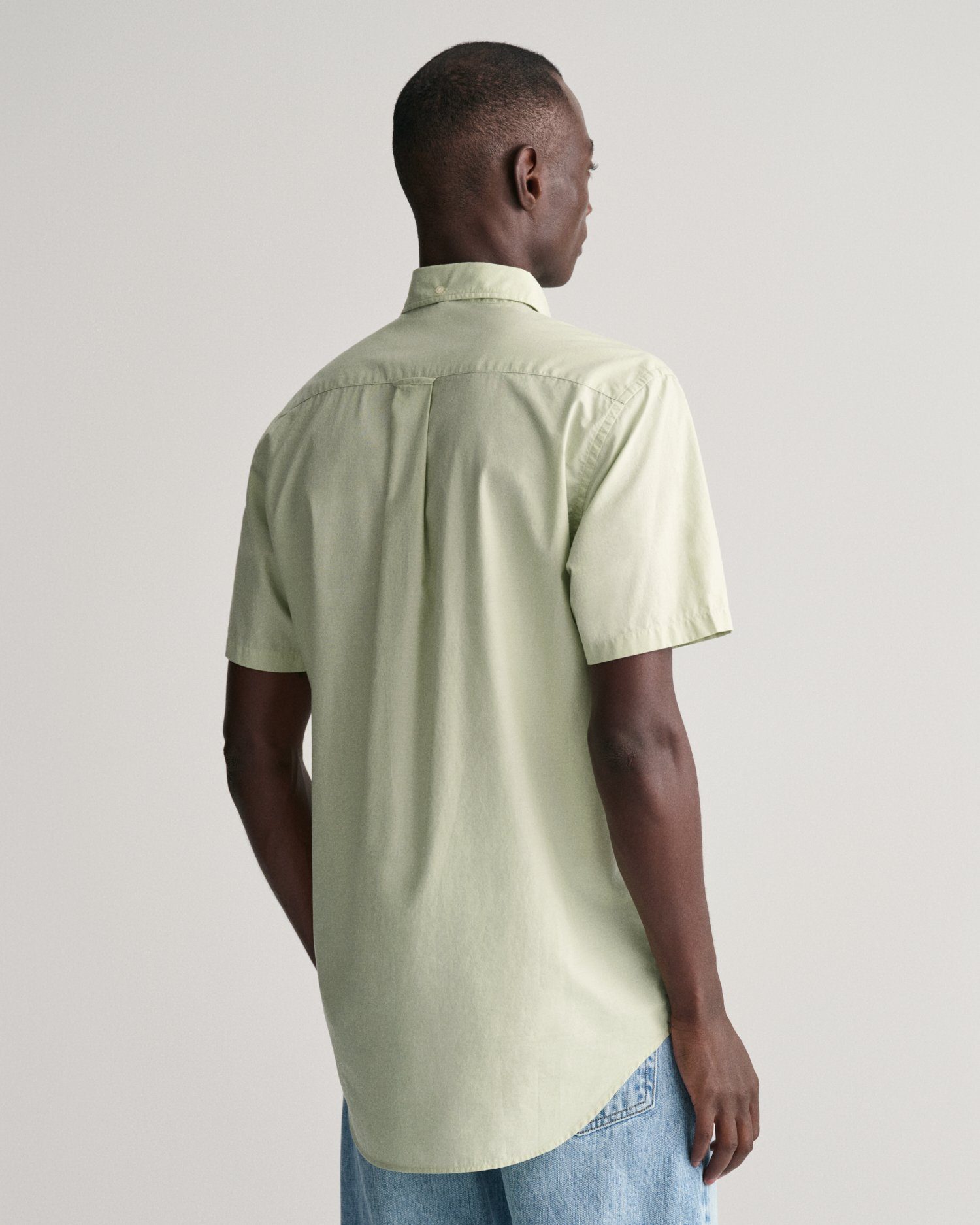 Gant Overhemd met korte mouwen Regular fit poplin overhemd licht slijtvast easy care