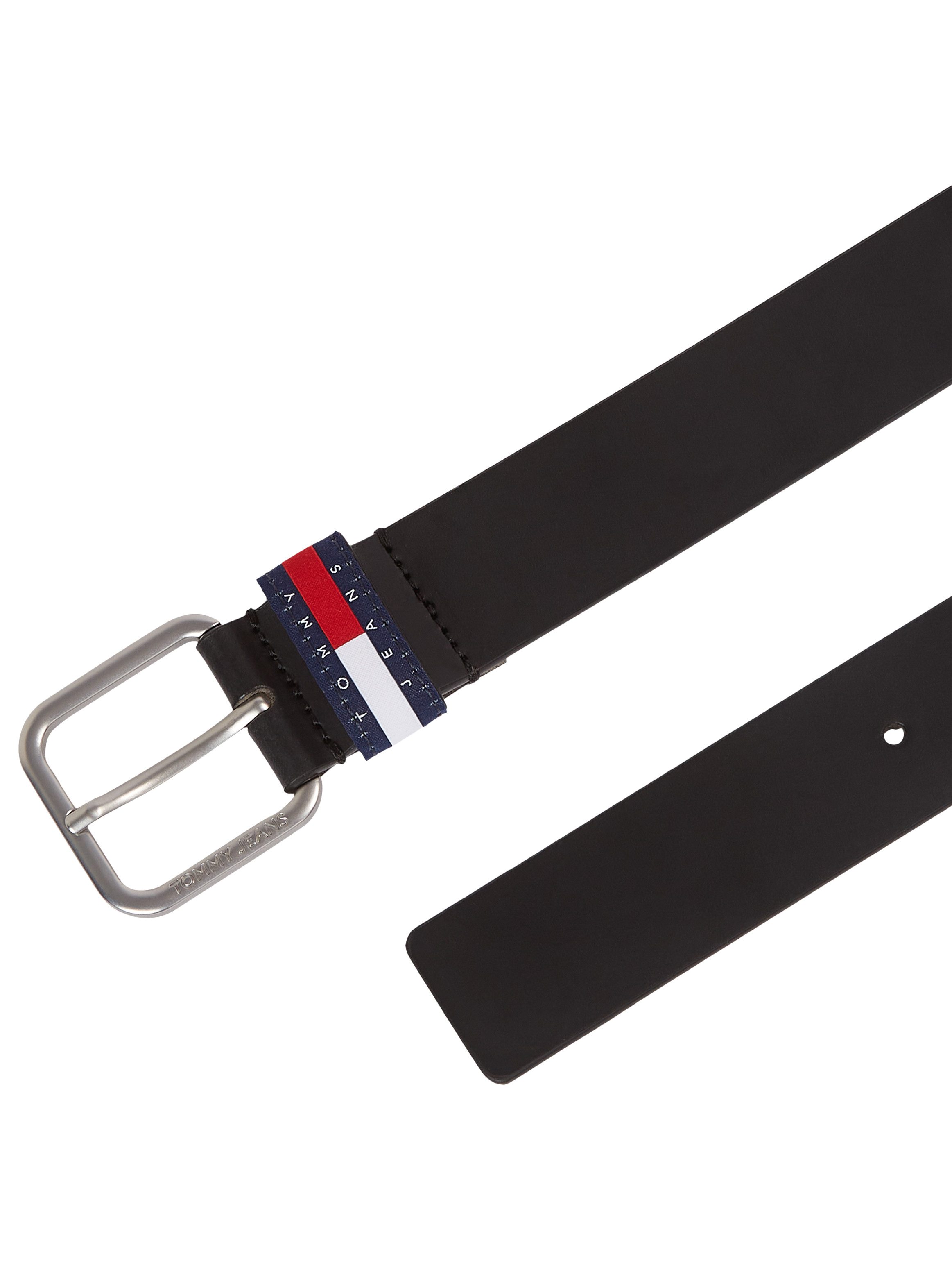 TOMMY JEANS Leren riem TJM RYAN 3.5 Lus met -badge