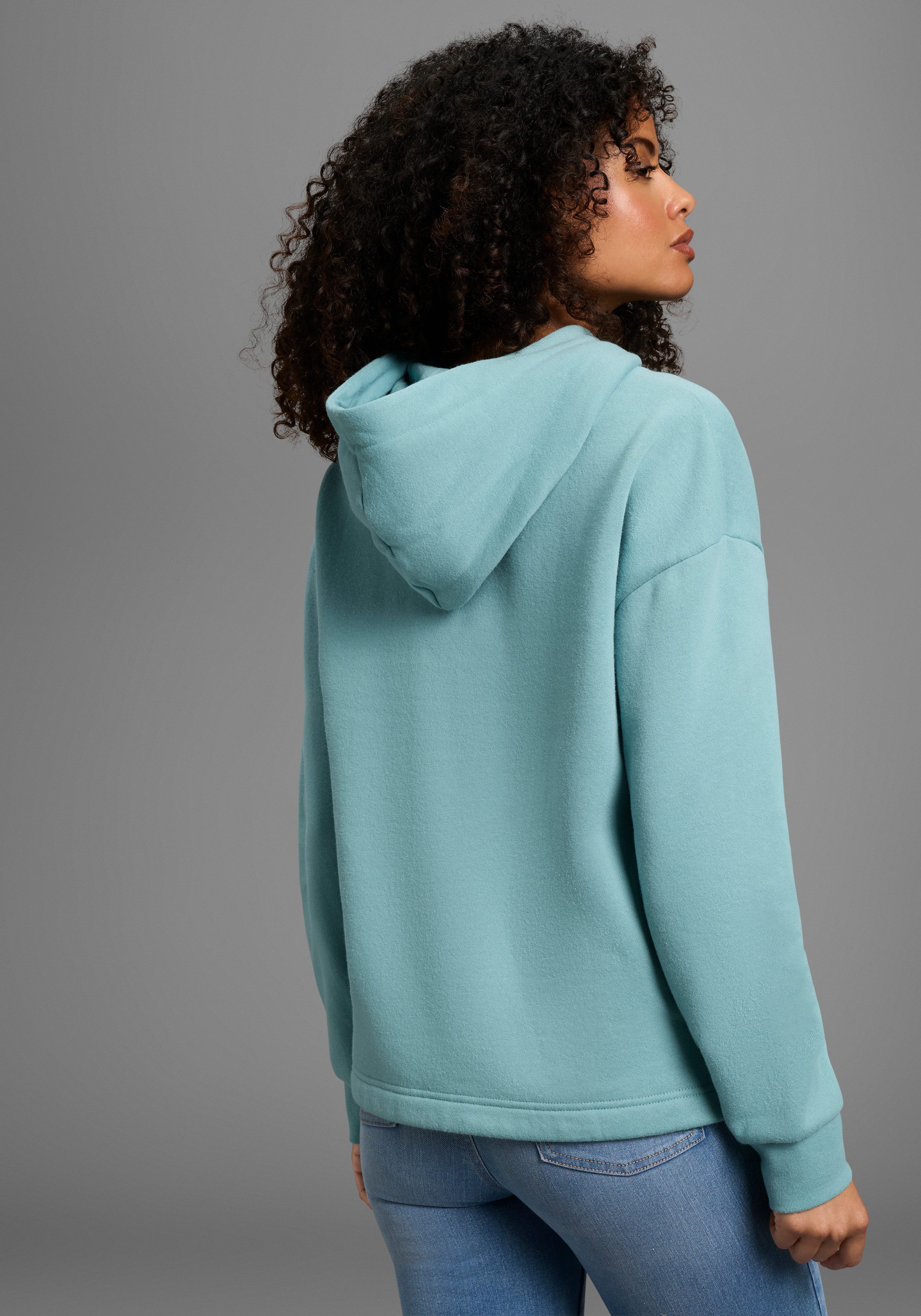 KangaROOS Hoodie met drukknopen bij de zoom