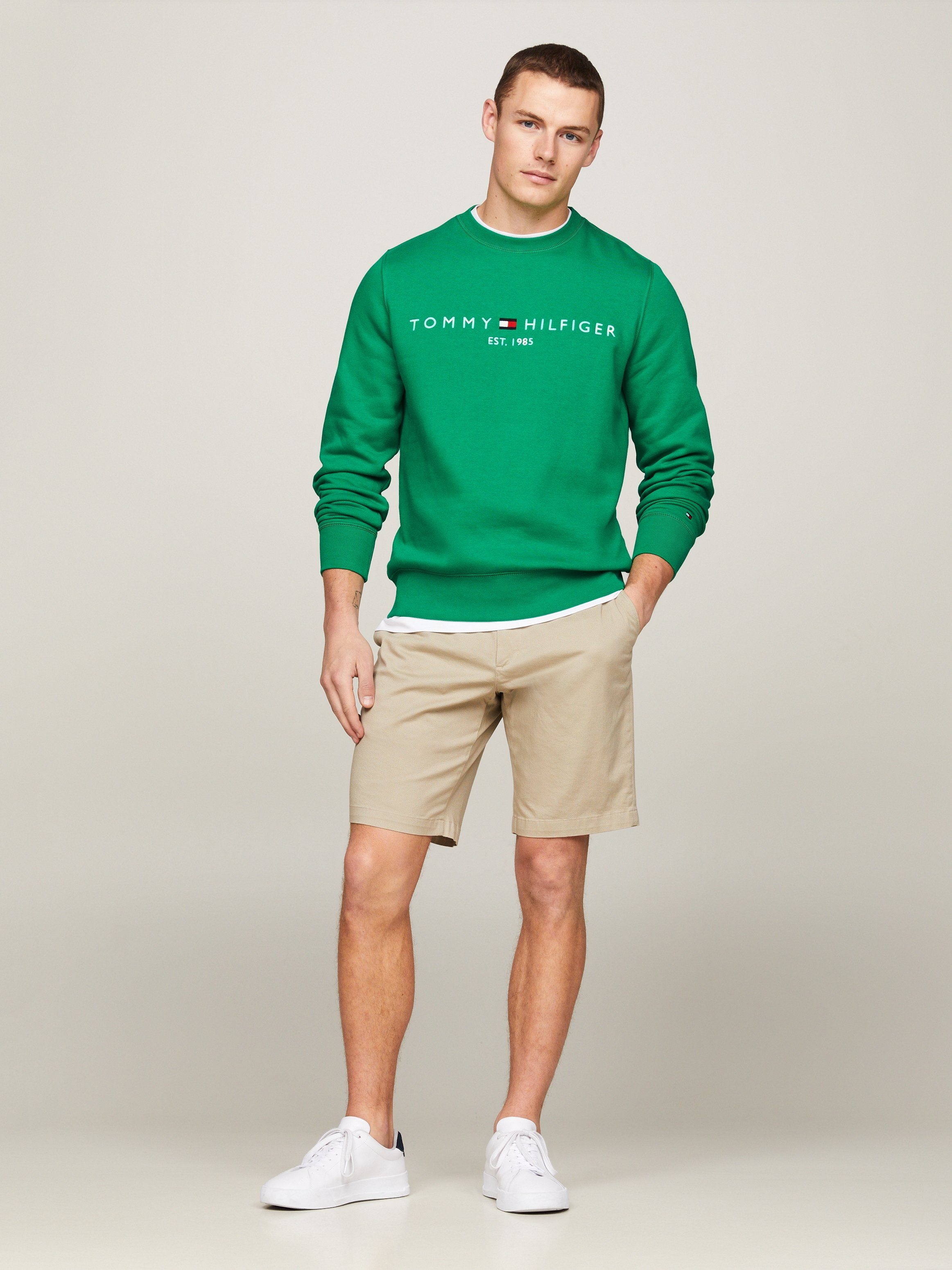 Tommy Hilfiger Sweatshirt TOMMY LOGO SWEATSHIRT met klassieke ronde hals