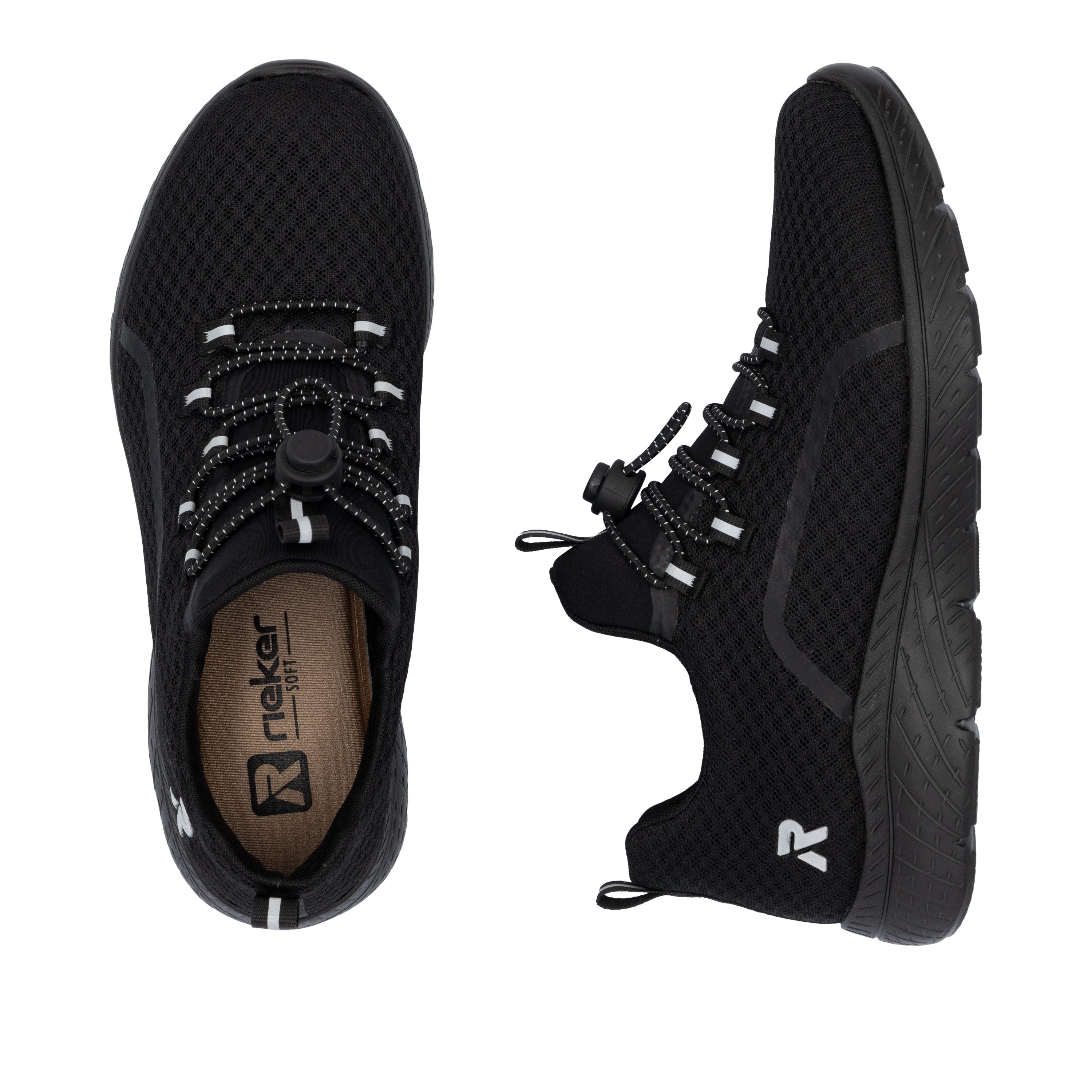 RIEKER Sport Slip-on sneakers Trekking schoen, vrijetijdsschoen, instapper met eenvoudige snelsluiting