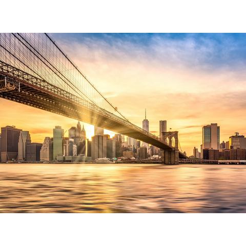 BMD fotobehang Brooklyn Bridge Sunset