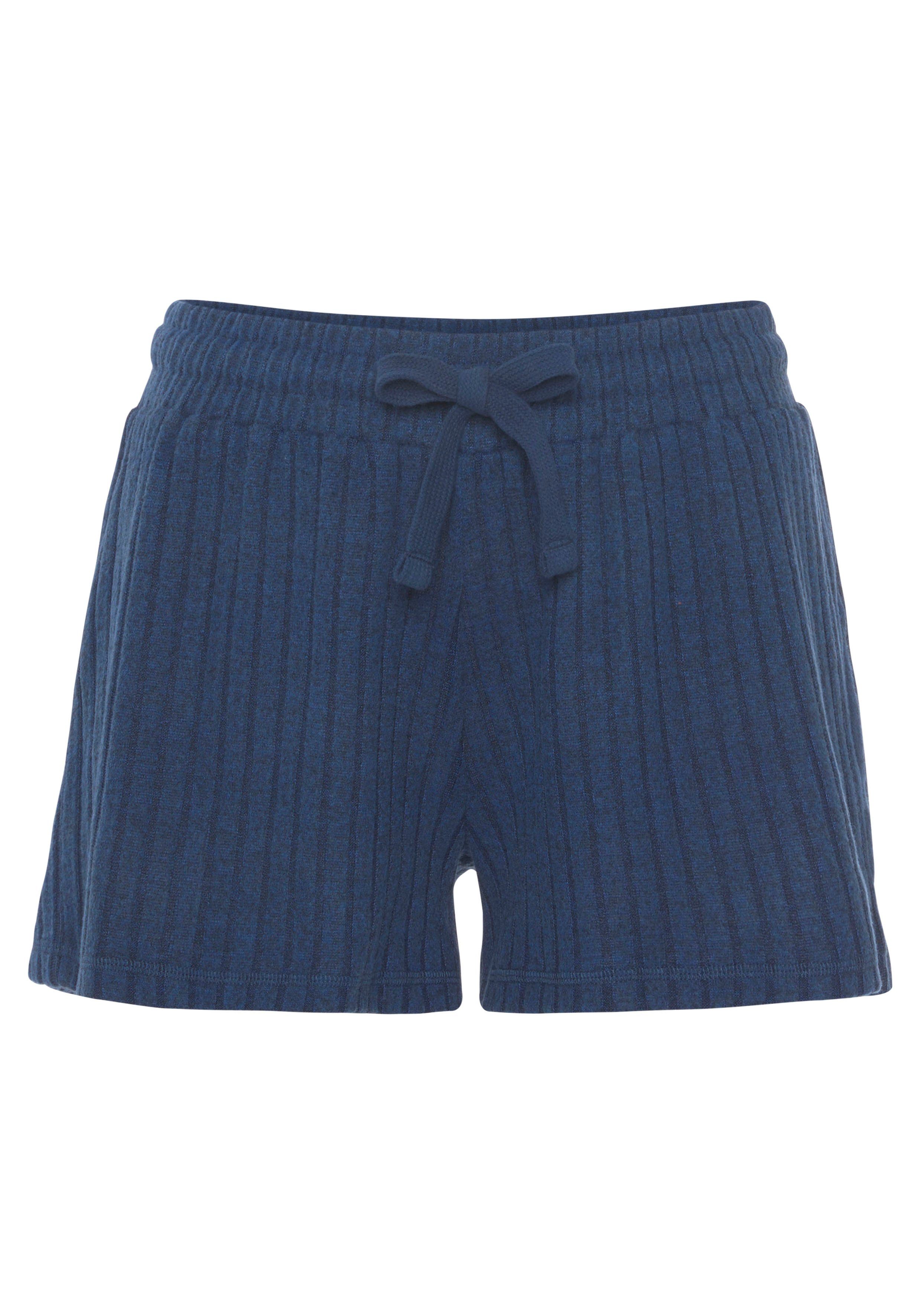 Lascana Short - Lounge shorts gemêleerd Lounge-/brei shorts gemêleerd met bindkoord, loungewear