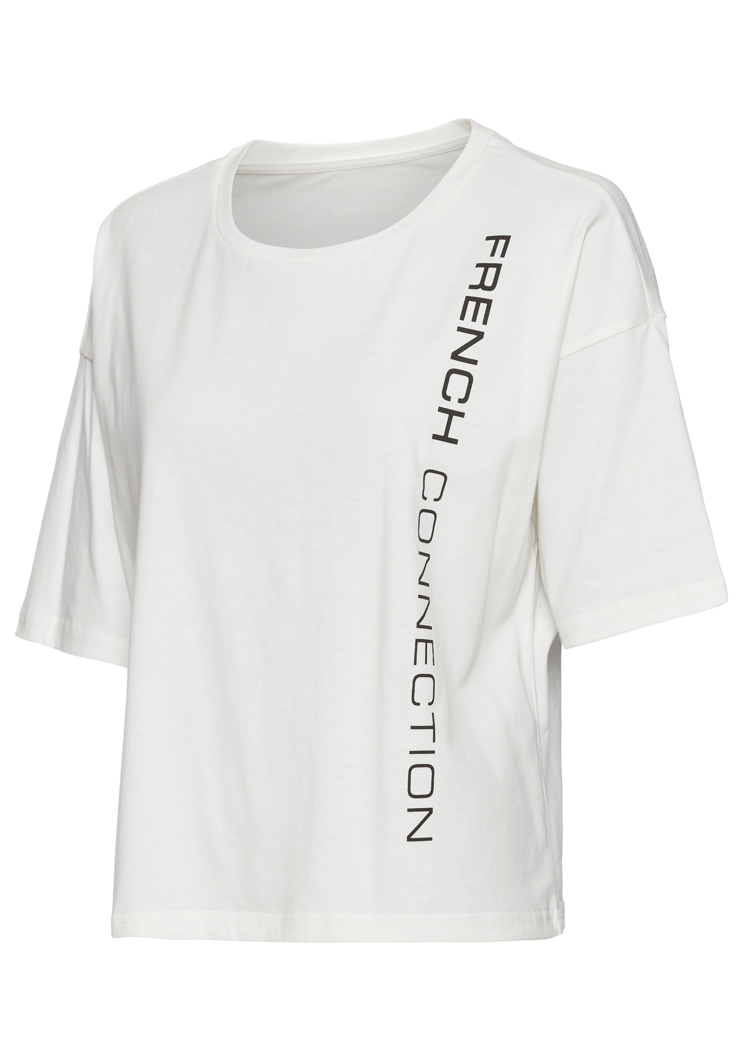 French Connection T-shirt met wijde mouwen en logo-print