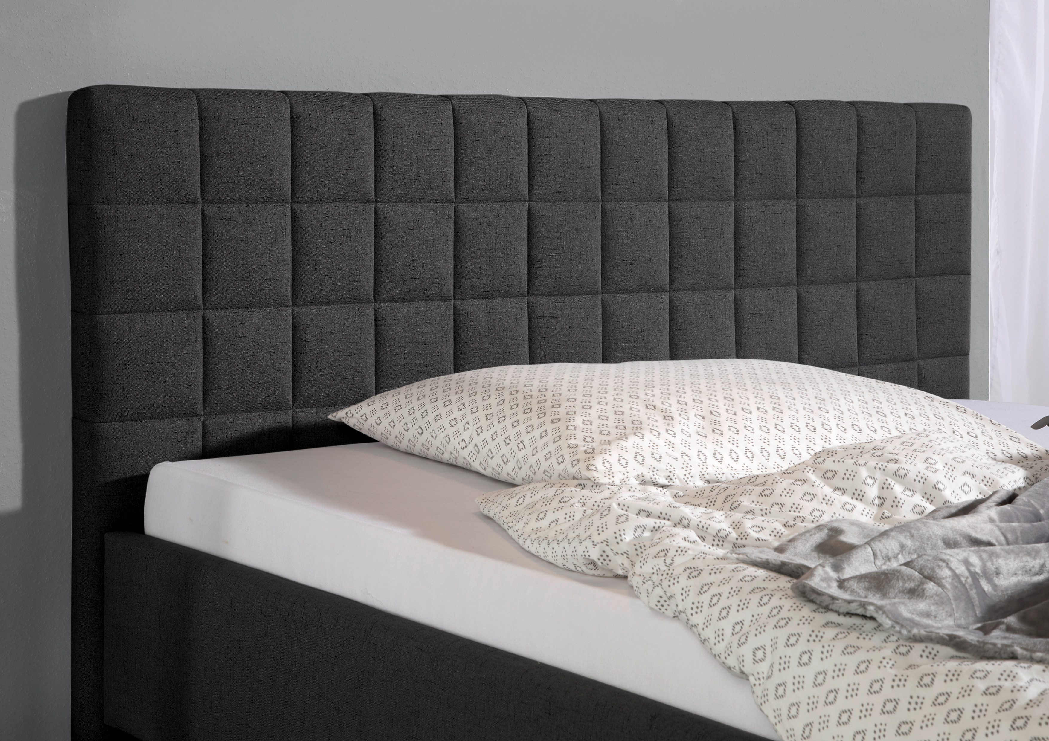 Maintal Gestoffeerd bed ETERNA Zijkanten van het bed zelf te monteren, zonder bedkist