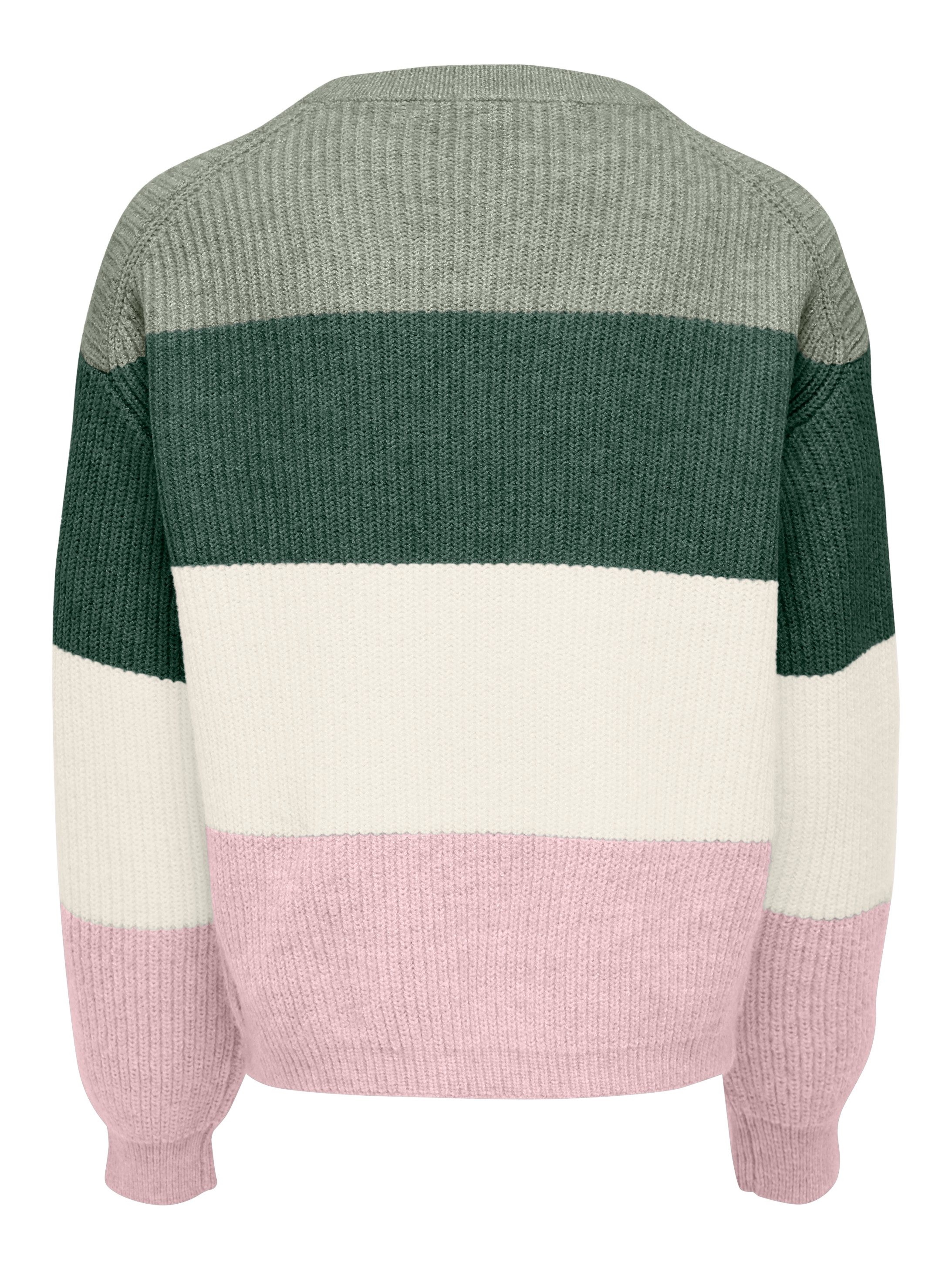 KIDS ONLY Gebreide trui KOGSANDY L/S STRIPE PULLOVER KNT NOOS