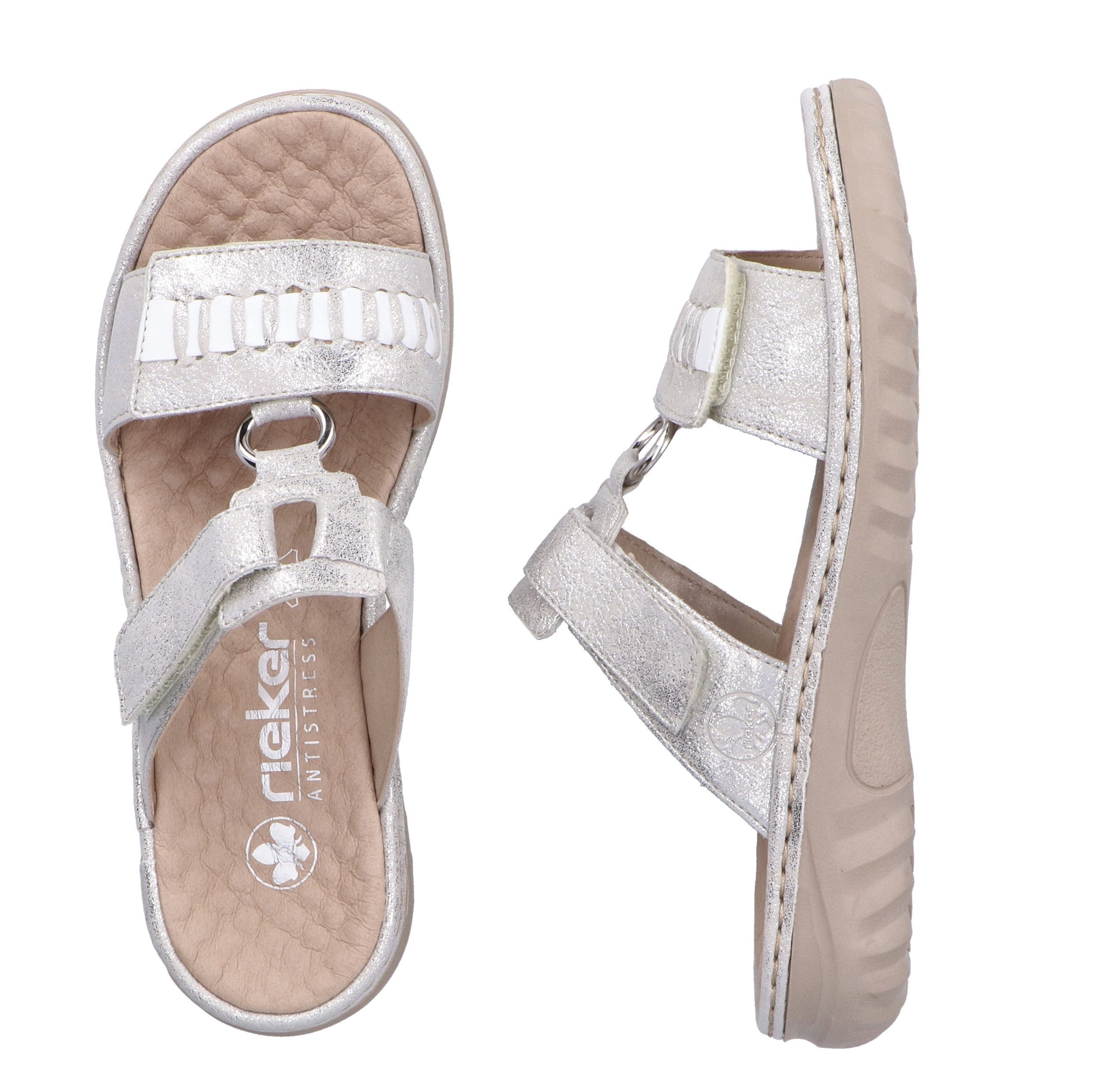 Rieker Slippers , zomerschoen, strandschoen met verstelbare klittenbandsluitingen