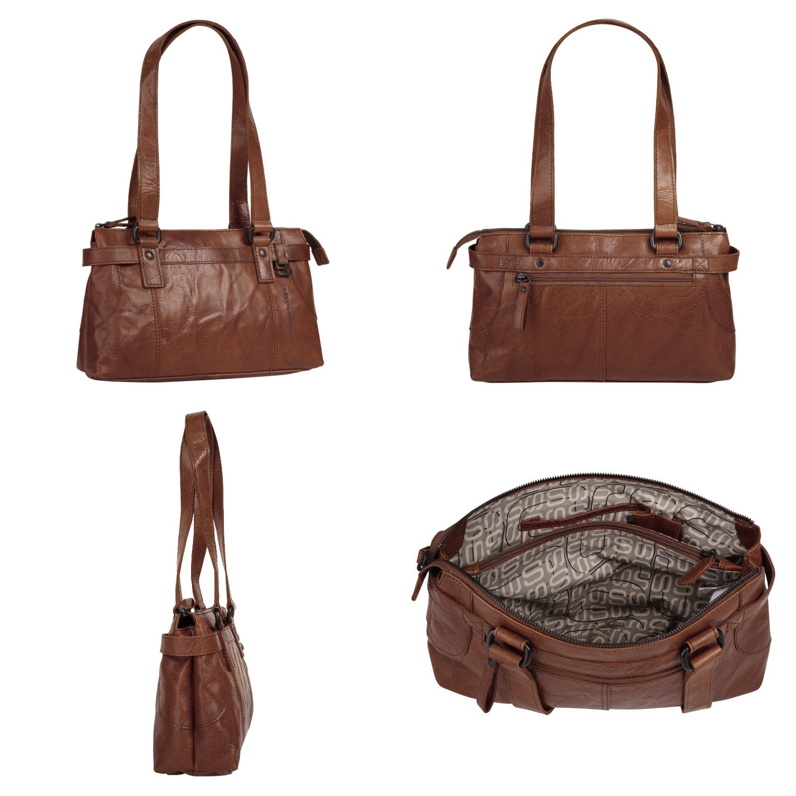 Spikes & Sparrow Tas echt leder