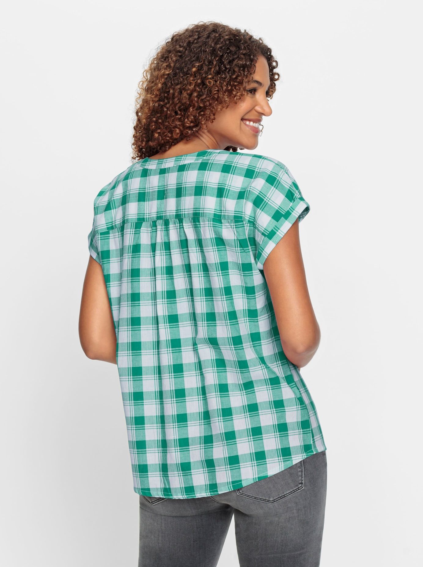 Casual Looks Geruite blouse