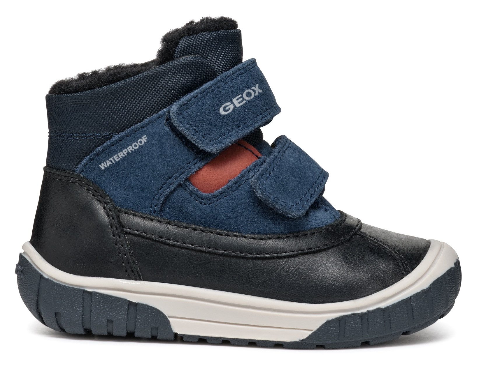 Geox Winterlaarzen B OMAR BOY WPF C Klittenbandlaarzen, babylaarzen winterlaarzen met warme voering