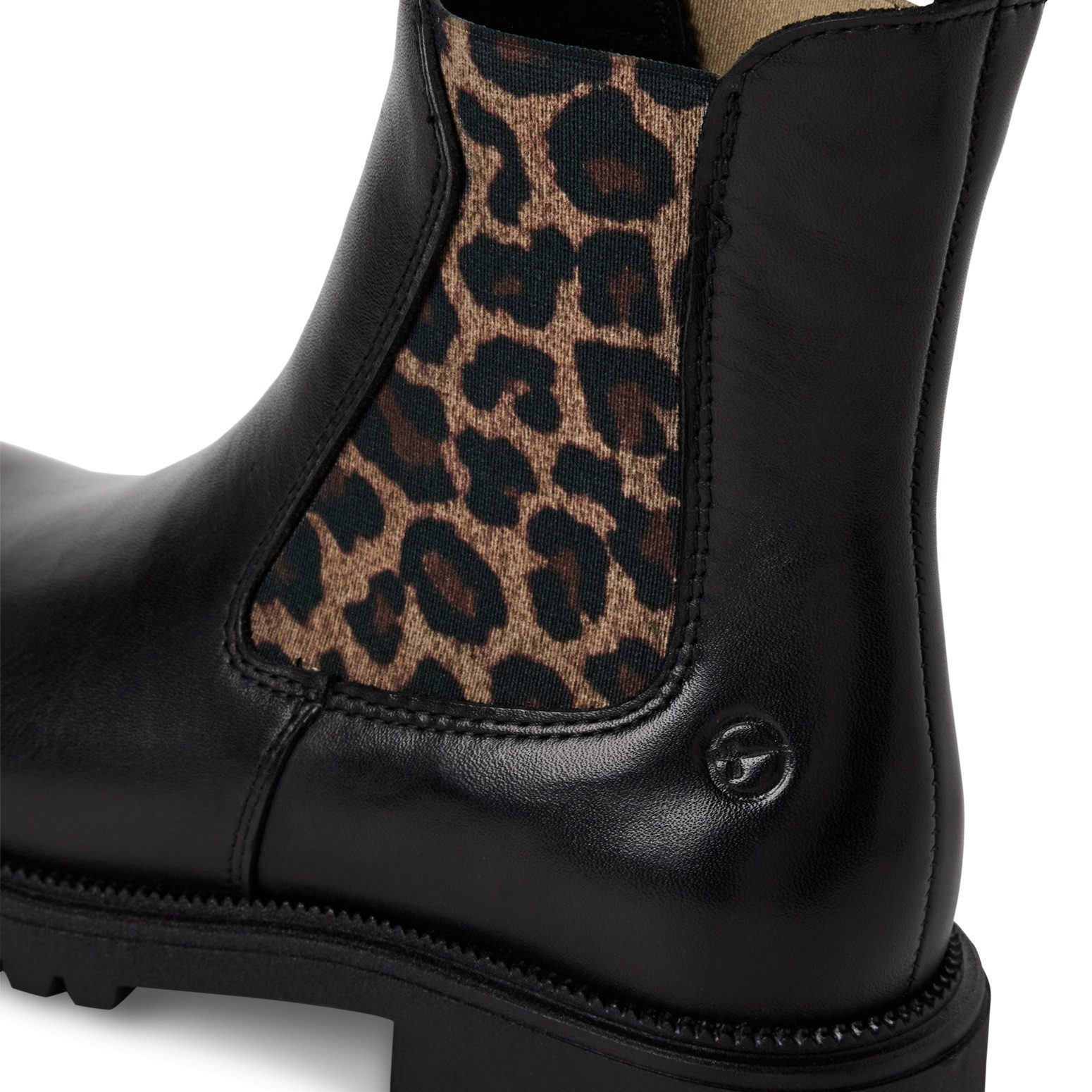 Tamaris Chelsea-boots , blokhak, instaplaarzen met stretchinzetten aan beide zijden