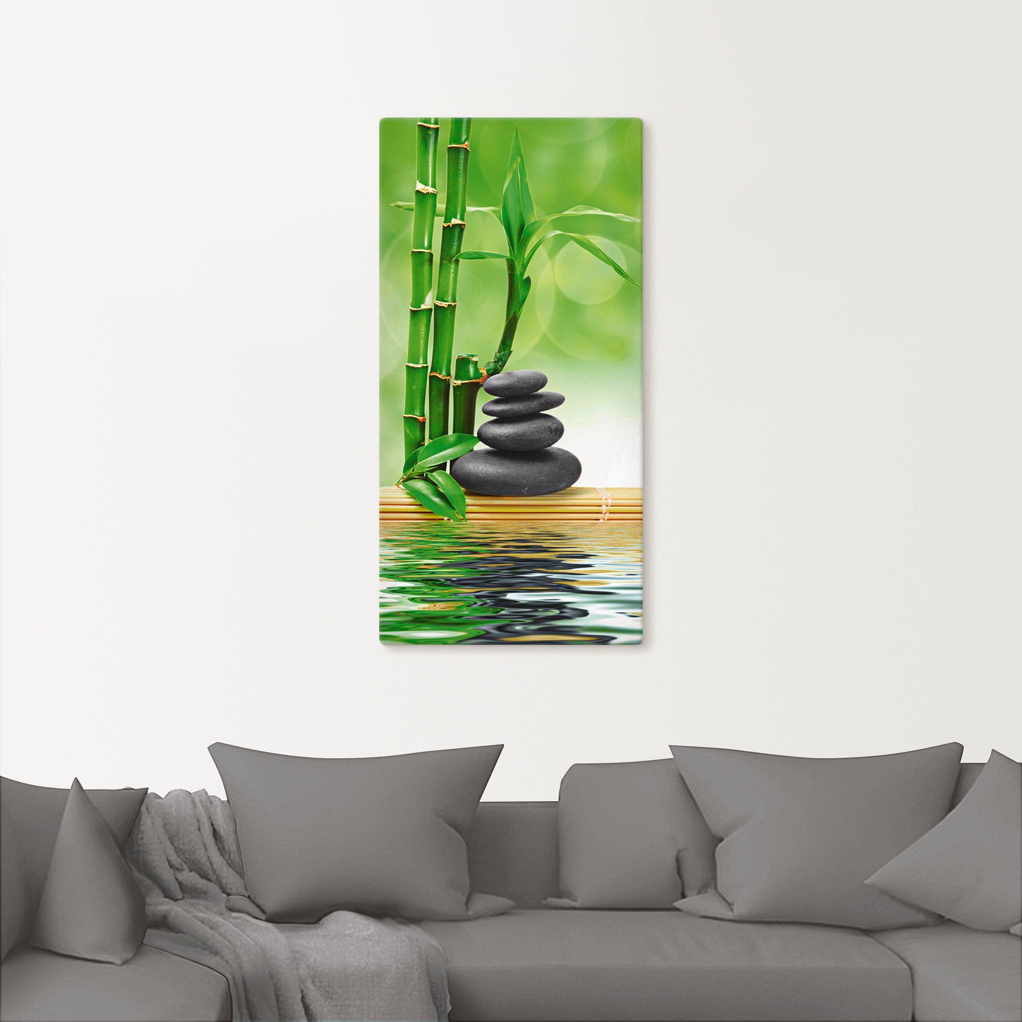 Artland Artprint Spa concept zen basaltstenen als artprint op linnen, poster, muursticker in verschillende maten