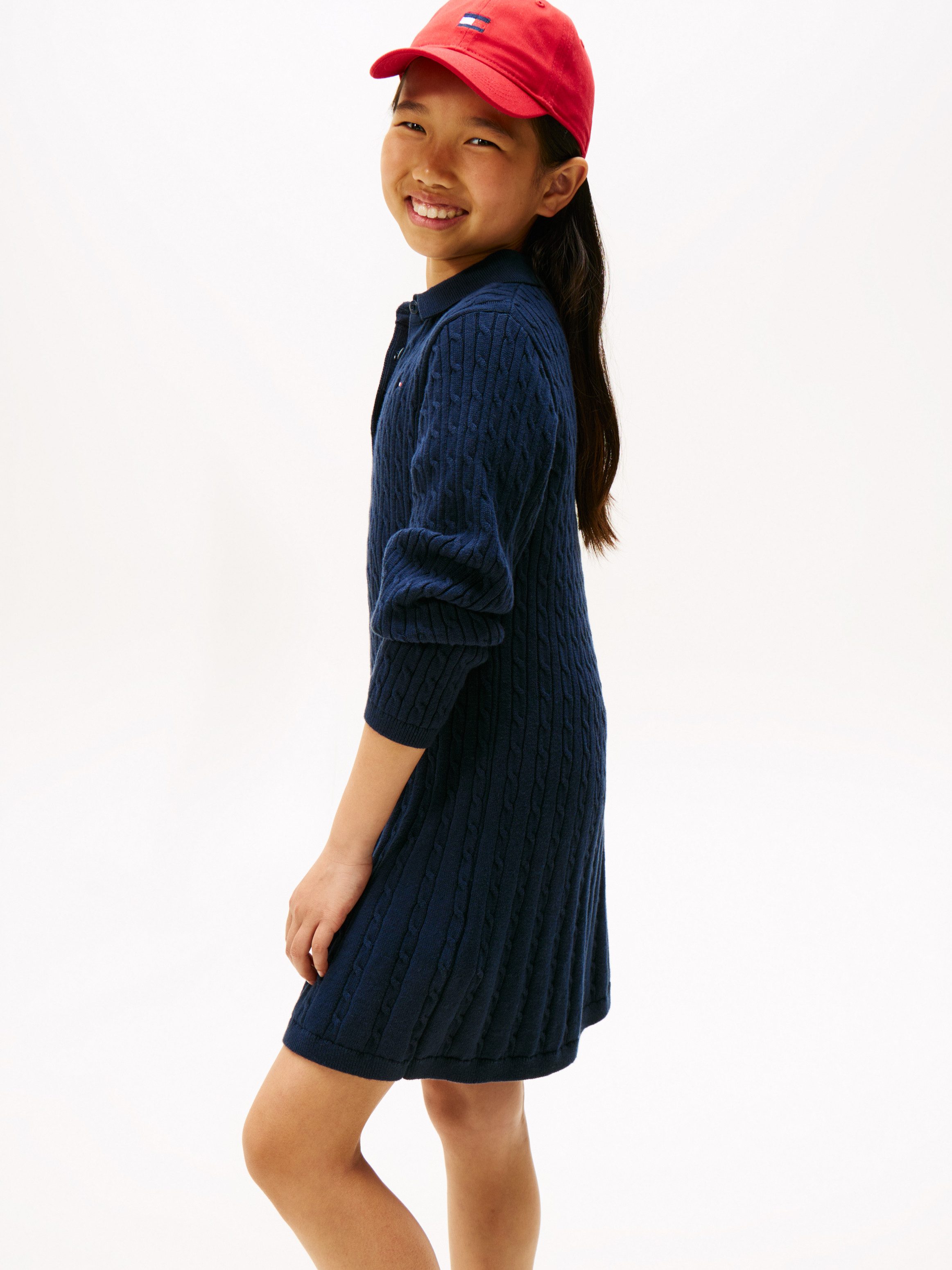 Tommy Hilfiger Gebreide jurk CABLE SWEATER DRESS