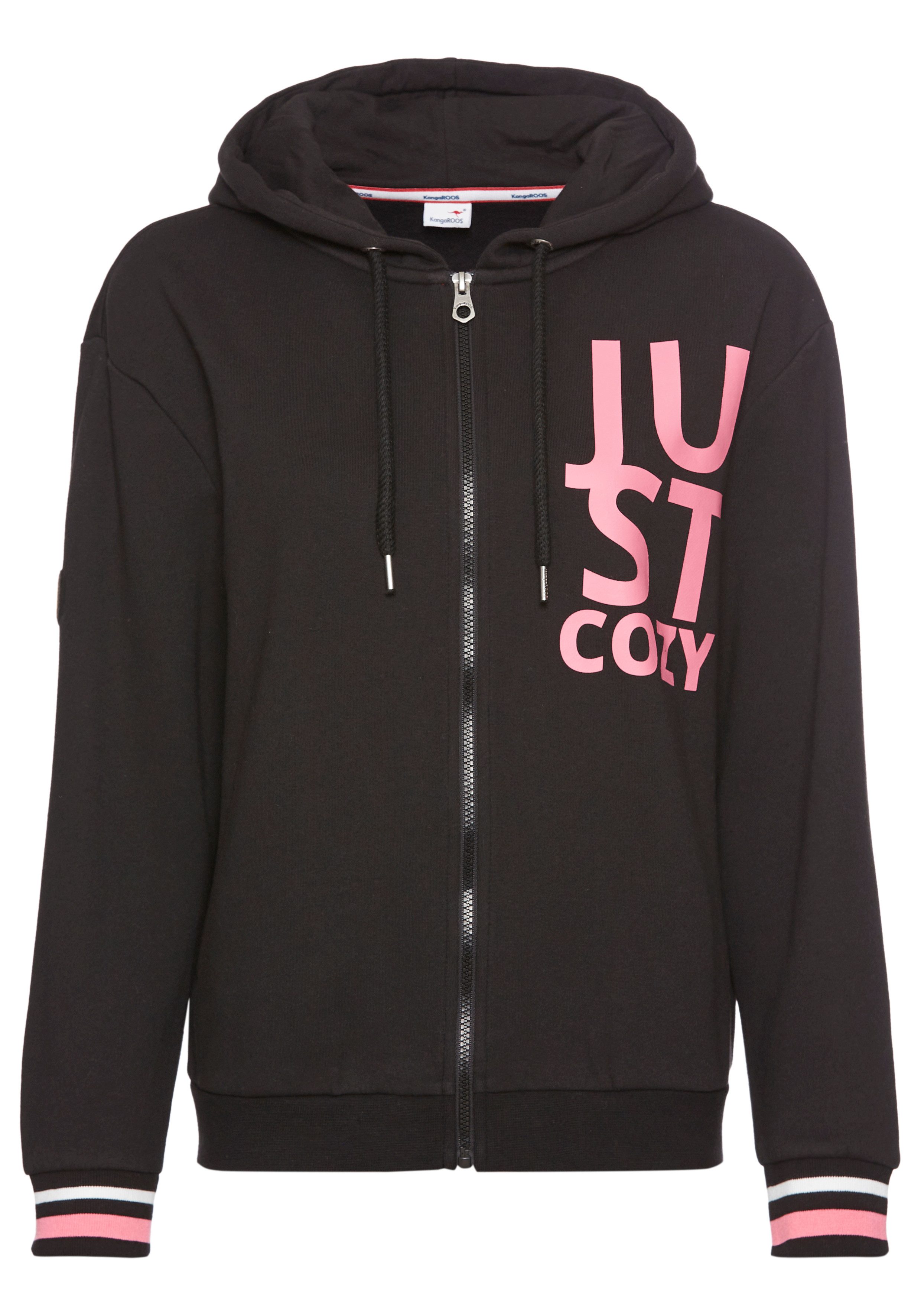 KangaROOS Capuchonsweatvest met neondetails