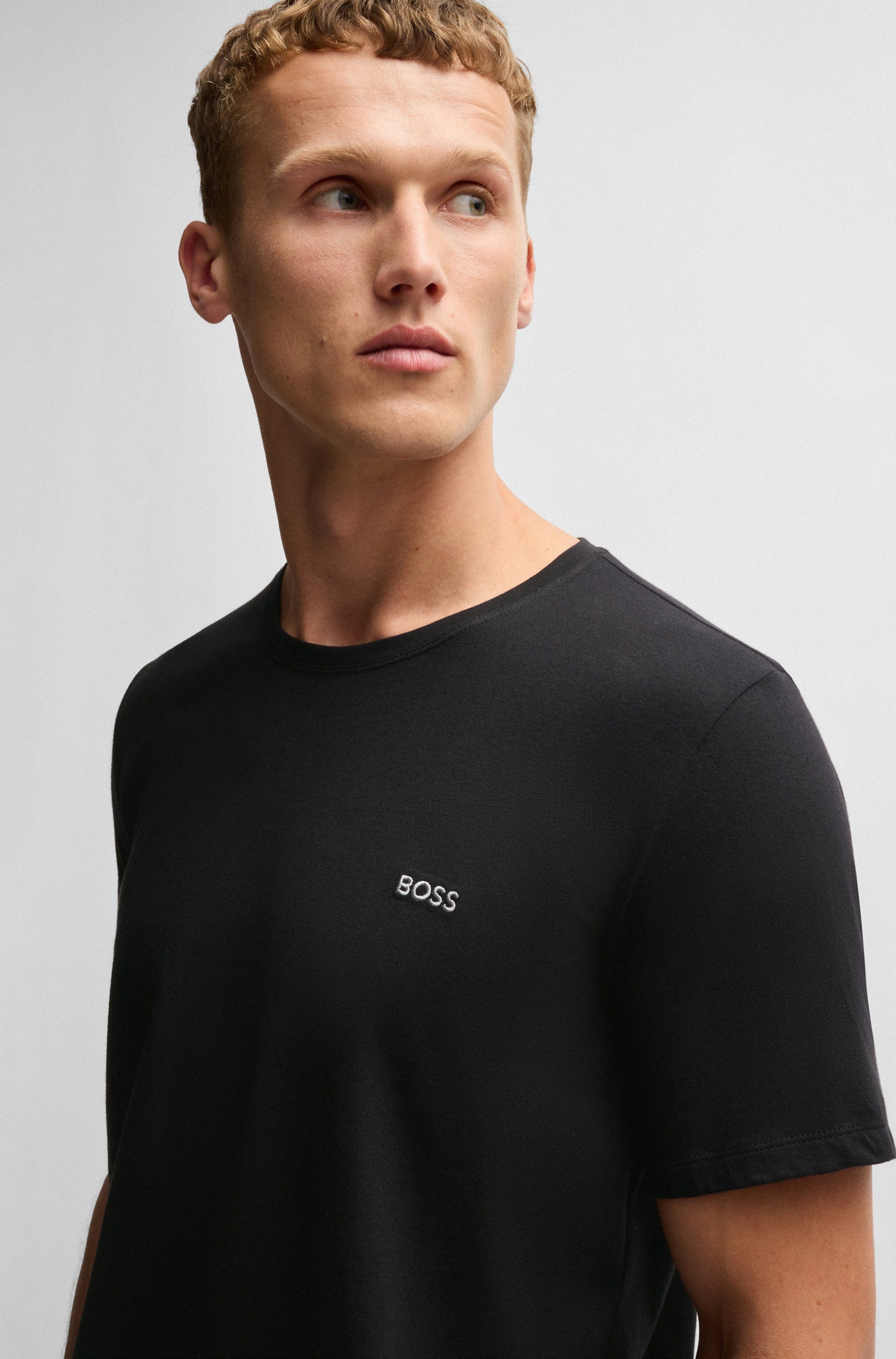 BOSS T-shirt Mix&Match T-Shirt R met boss-borduursel op de borst