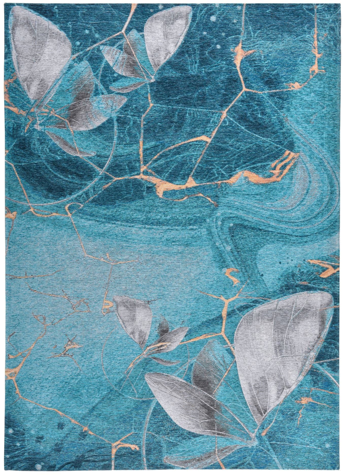 Gino Falcone Vloerkleed Cosima-110 plat geweven jacquard-vloerkleed, met chenillegaren, modern design