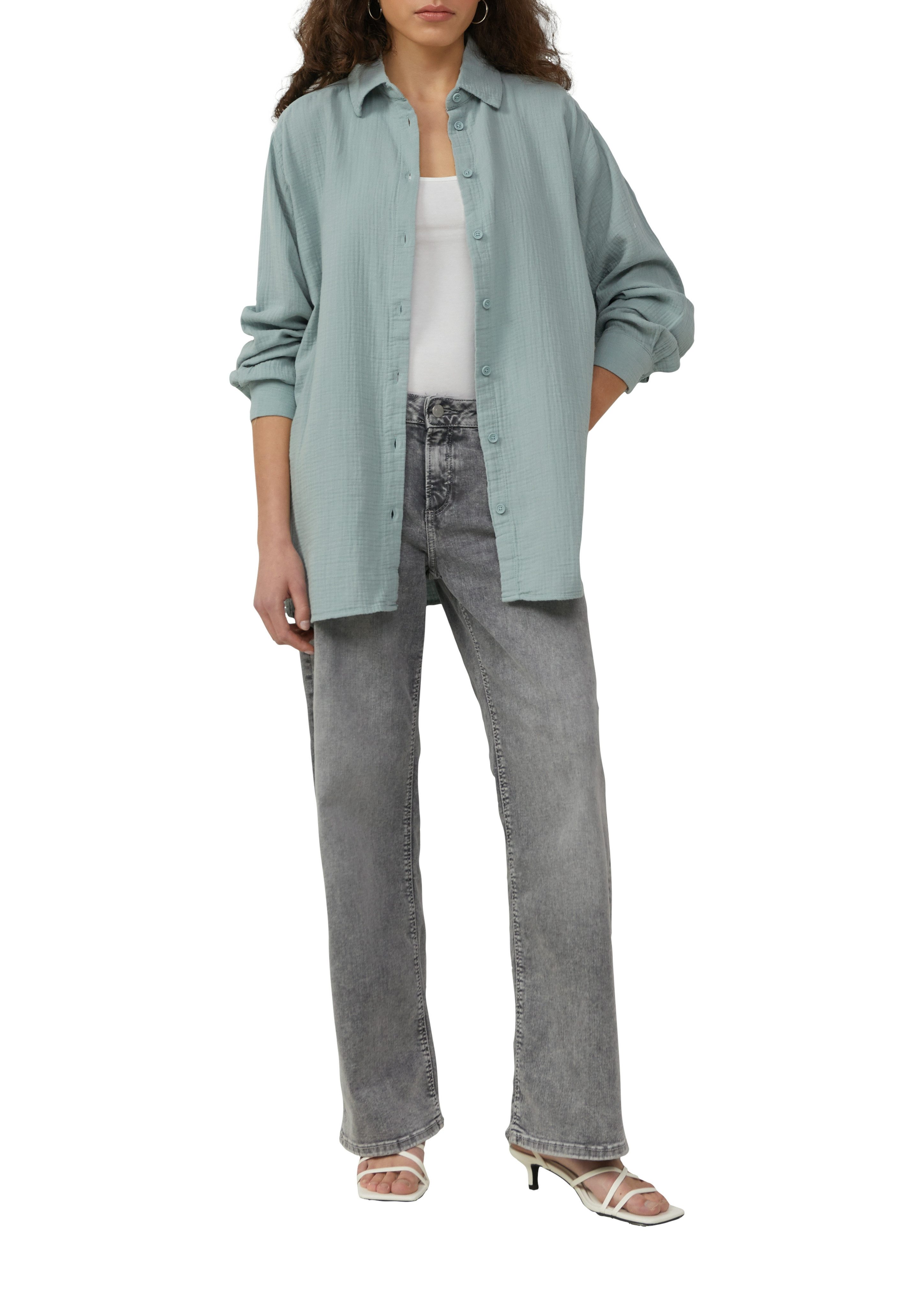 Q/S designed by Overhemdblouse van luchtige mousseline kwaliteit
