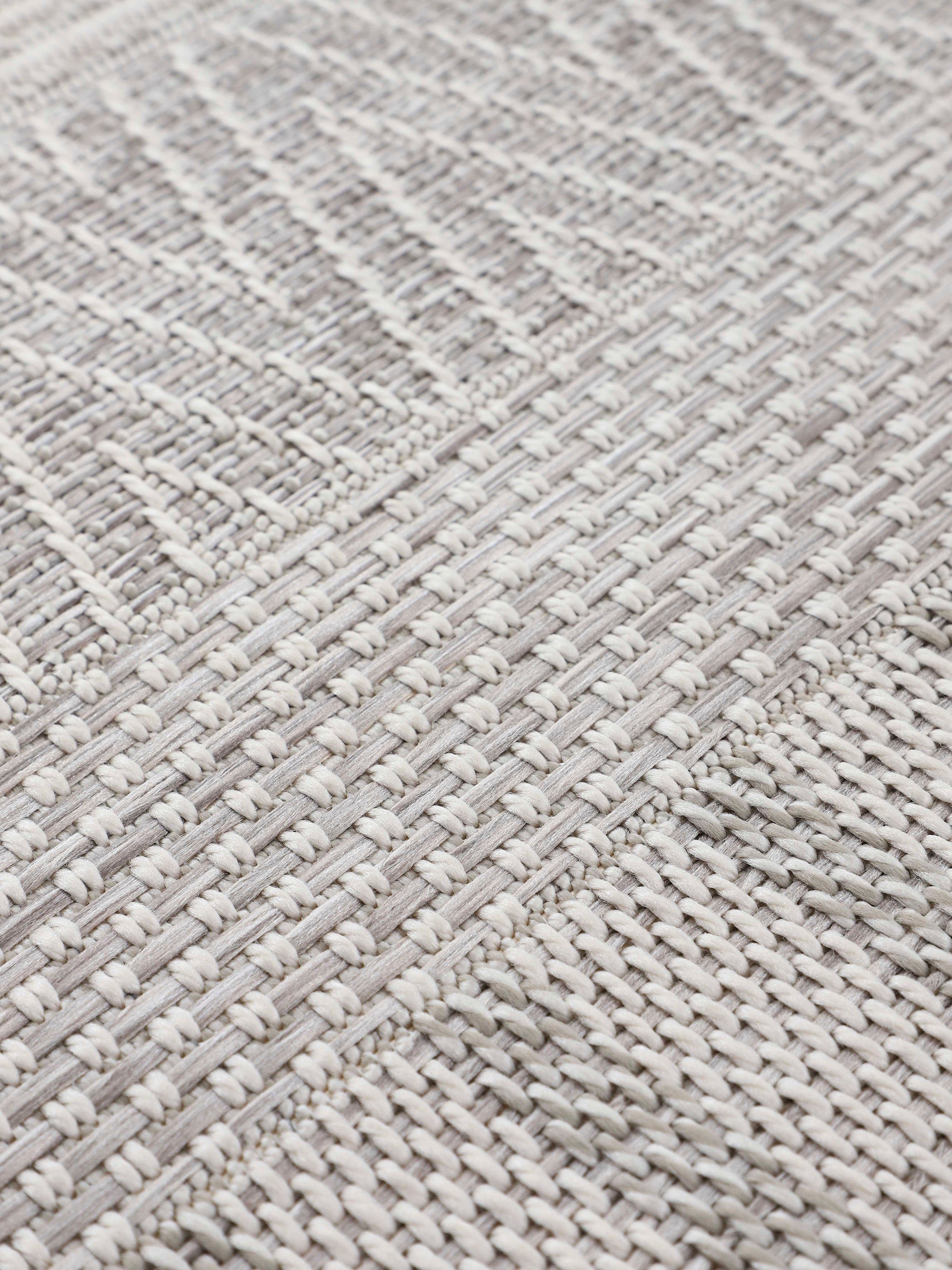 carpetfine Vloerkleed Boho 100 robust vlakweefsel, sisal look, uv-bestendig, buitenruimte
