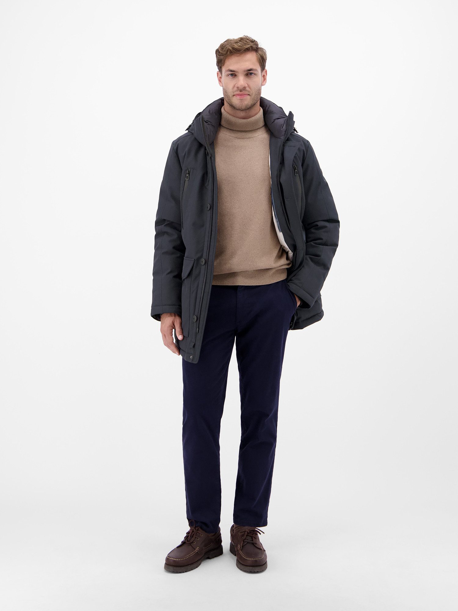 Lerros Parka LERROS Heren-Parka in Twillstructuur