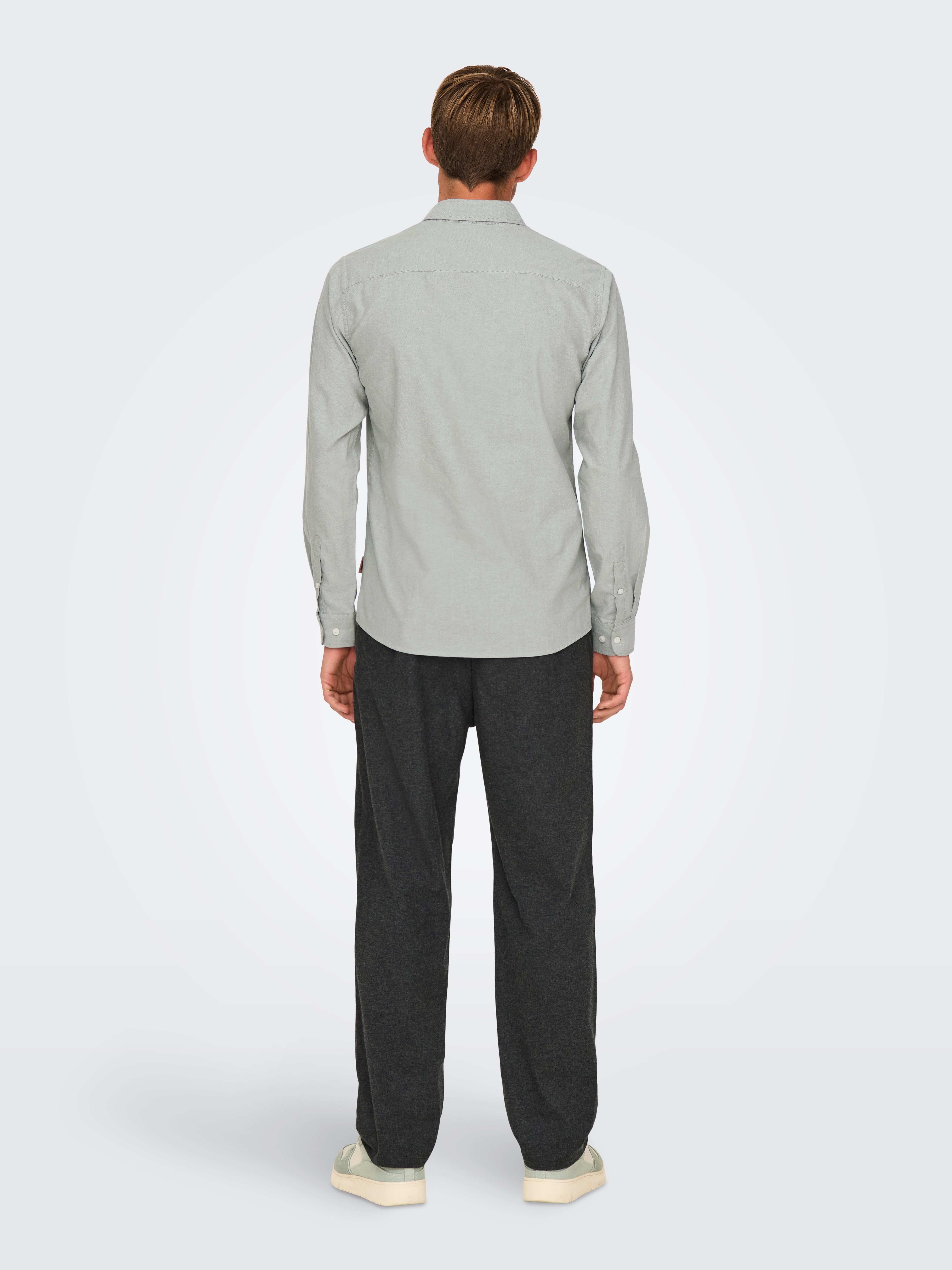 ONLY & SONS Overhemd met lange mouwen ONSALVARO SLIM LS OXFORD SHIRT NOOS