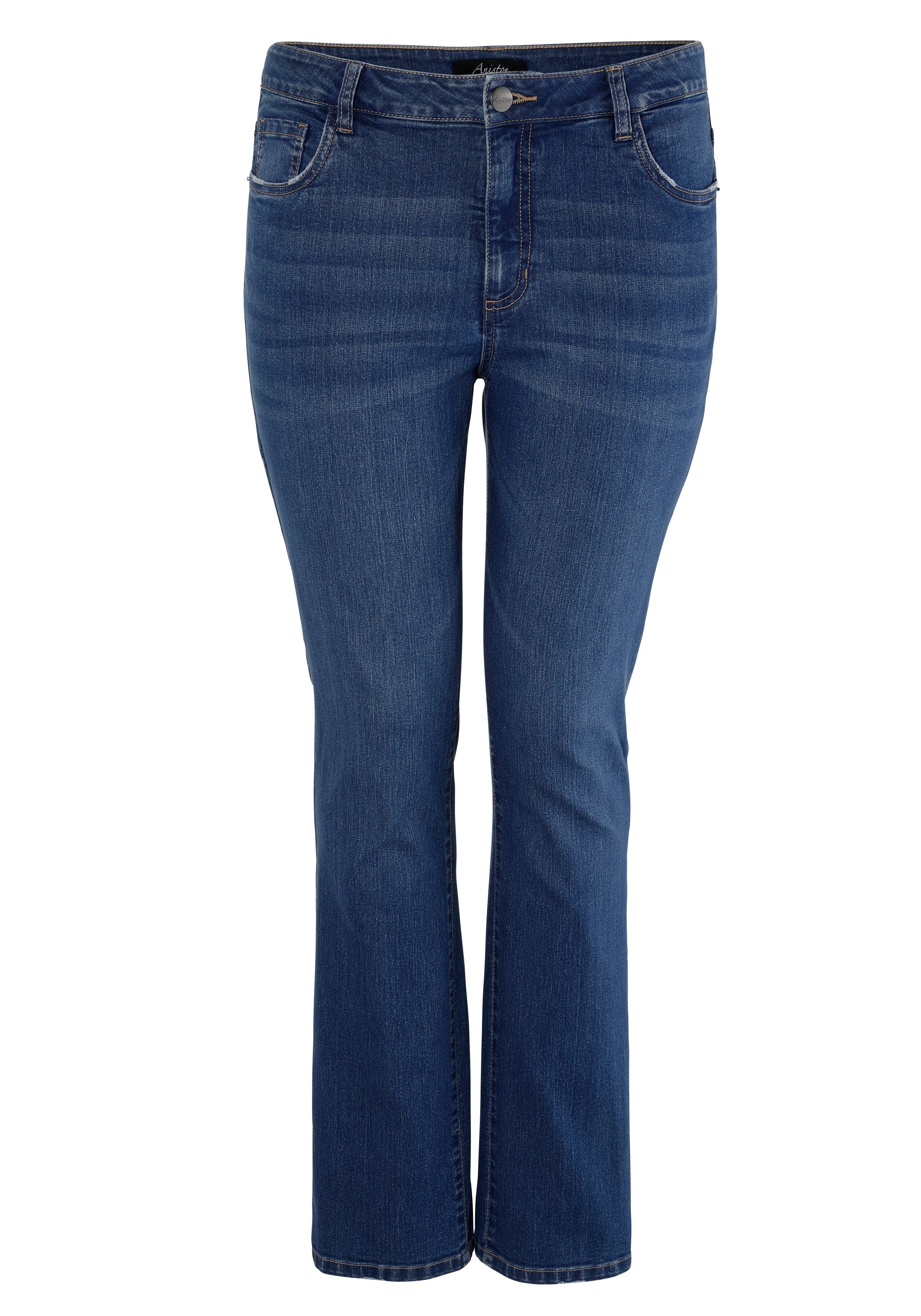 Aniston PLUS Straight jeans met licht used effect - nieuwe collectie