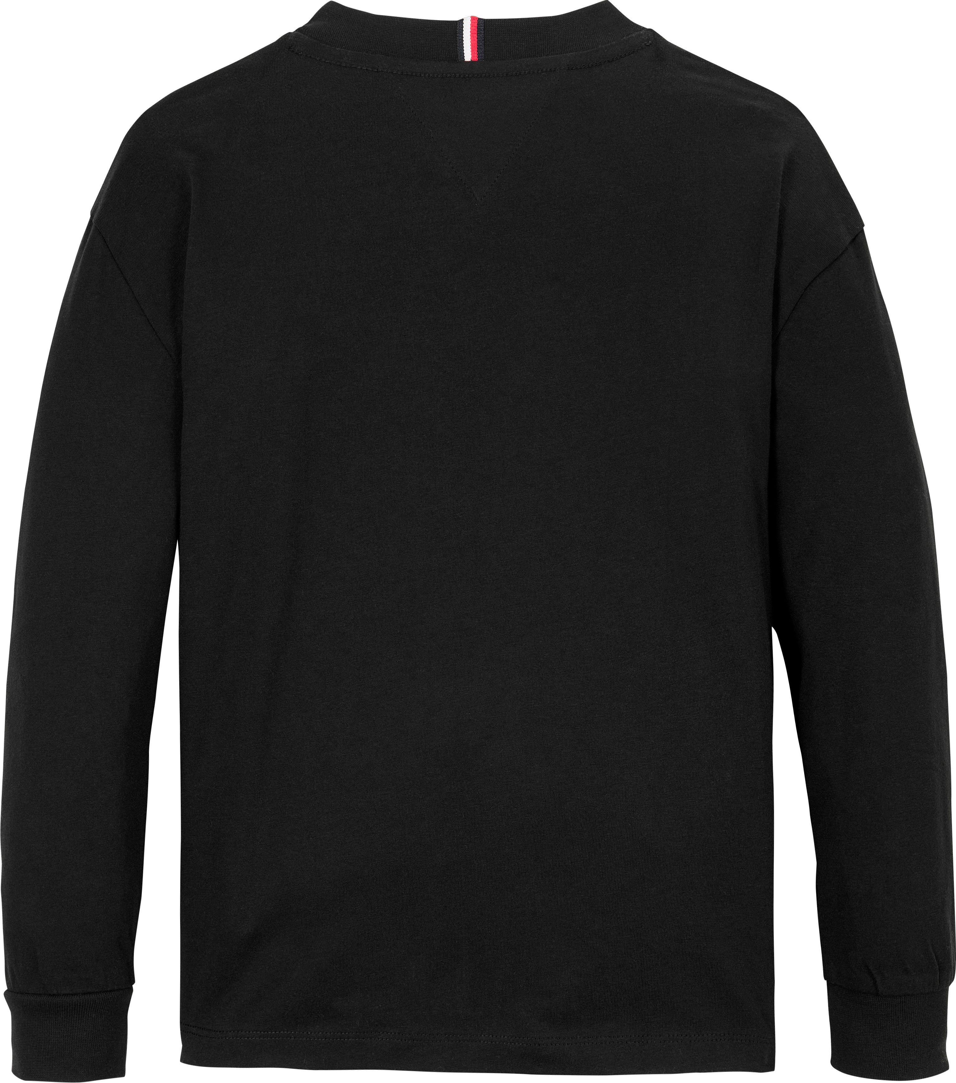Tommy Hilfiger Shirt met lange mouwen ESSENTIAL TEE LS met geborduurd logo