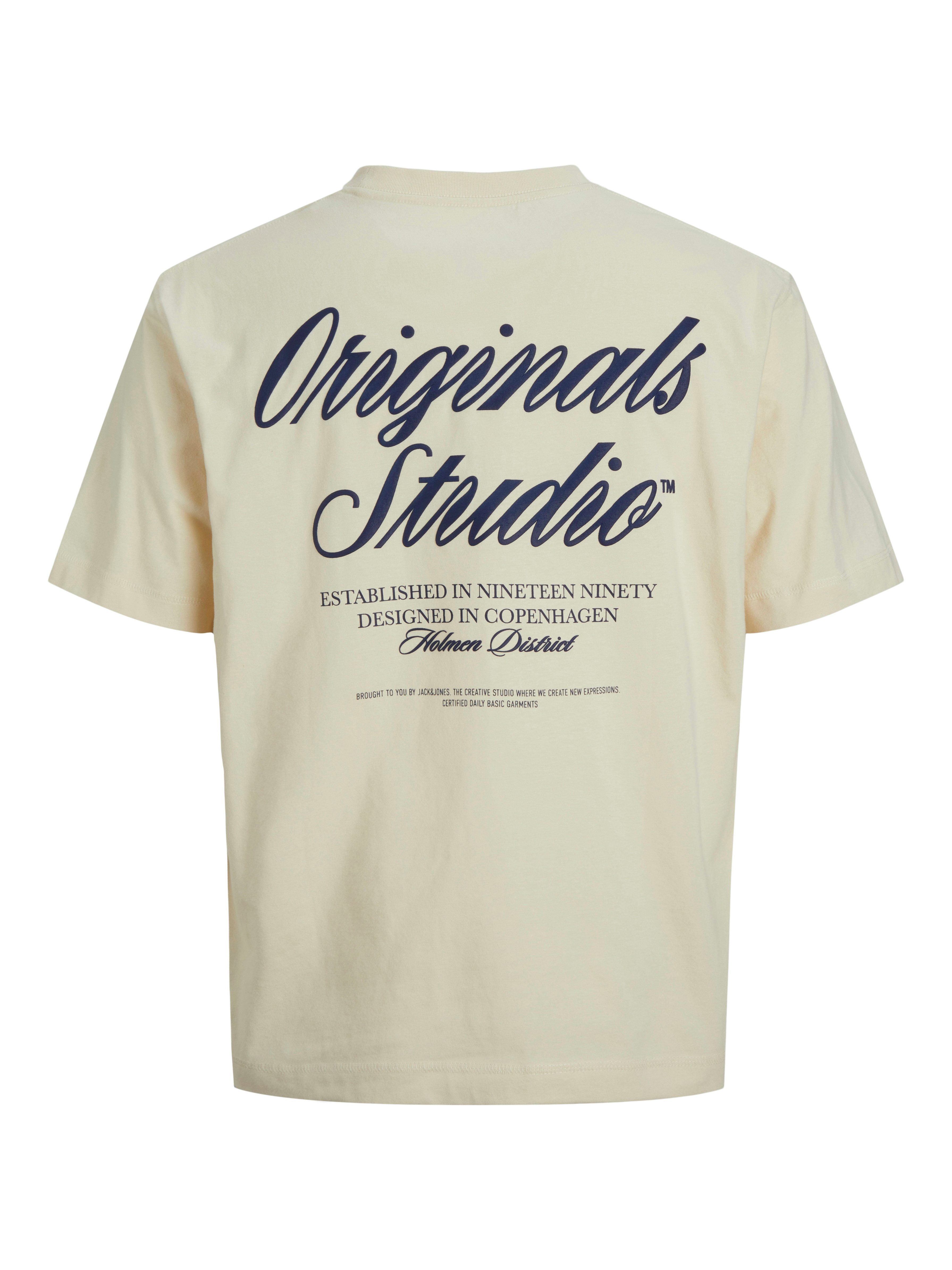 Jack & Jones Shirt met korte mouwen JORNORREBRO TYPO TEE SS CREW NECK NOOS