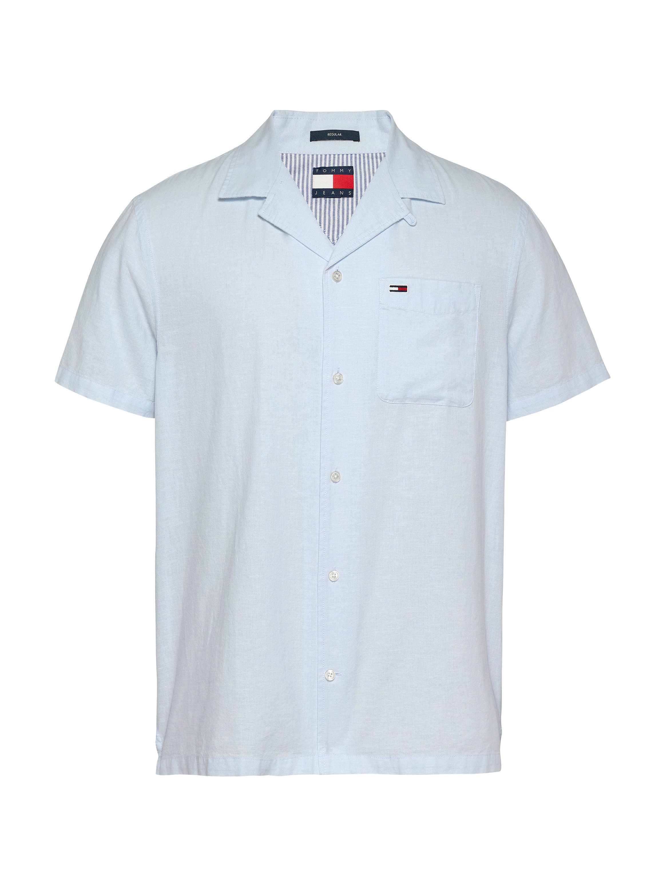 TOMMY JEANS Overhemd met korte mouwen TJM LINEN BLEND CAMP SS EXT