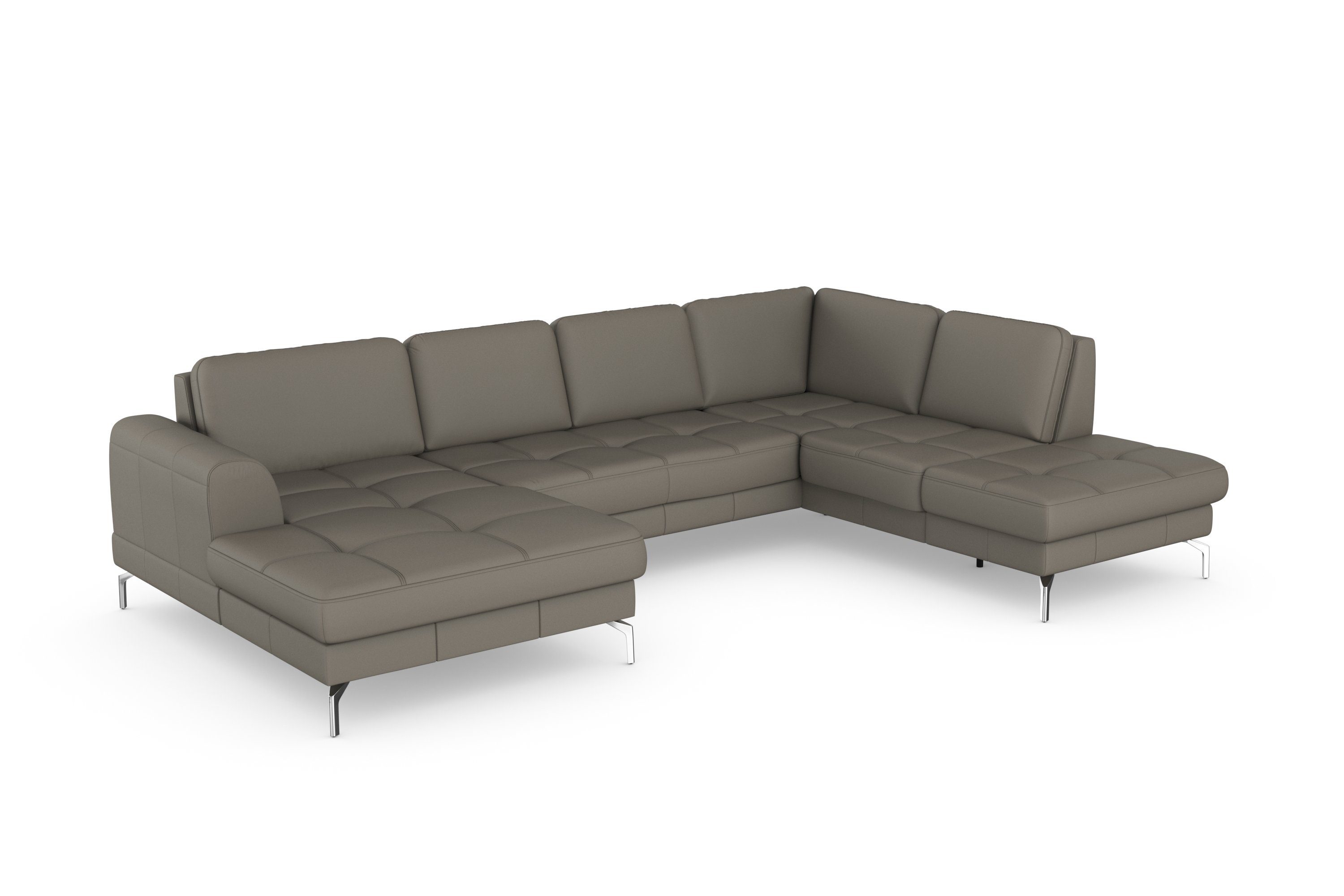 sit&more Zithoek Bendigo U-vorm inclusief zitdiepteverstelling, bodemvrijheid 15 cm, in 2 pootkleuren