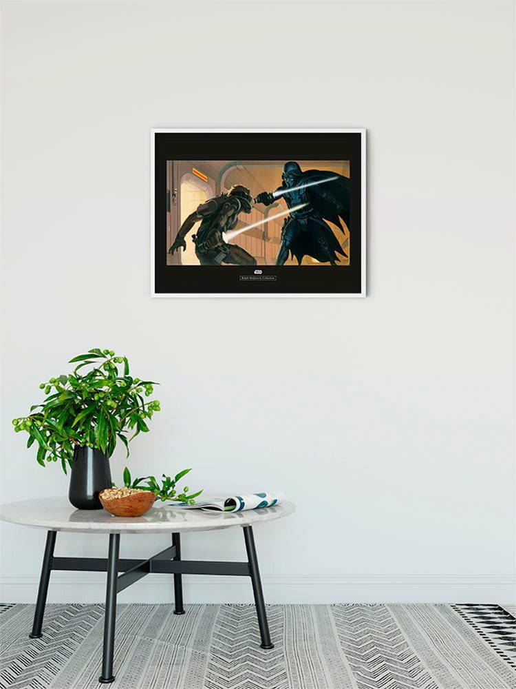 Komar Wanddecoratie Star Wars Classic RMQ Vader luik Hallway Wanddecoratie voor de kinderkamer - zonder lijst (1 stuk)