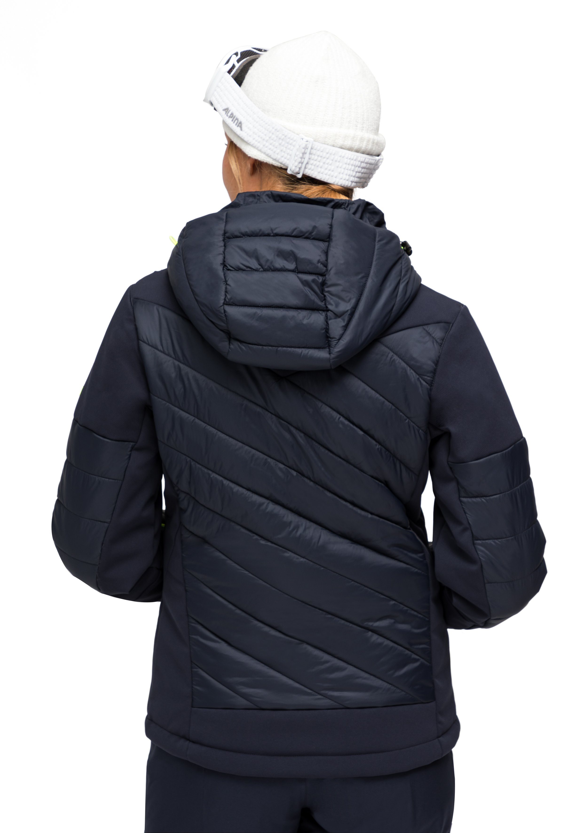 Maier Sports Functioneel jack Fast Vibes W Hybride jack voor dames in volwaardige ski-uitvoering