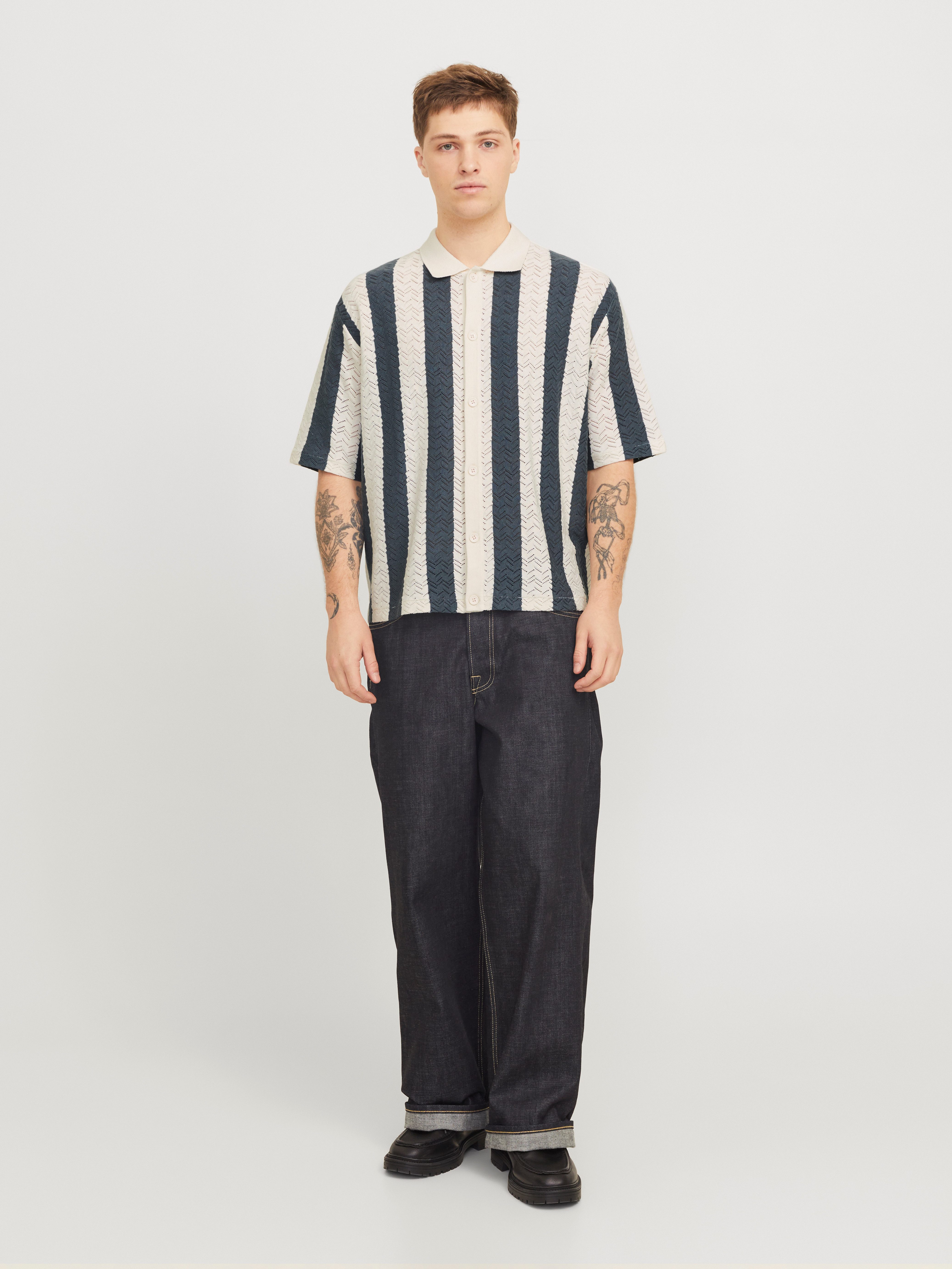 Jack & Jones Trui met polokraag JORTYLER KNIT SS POLO SN
