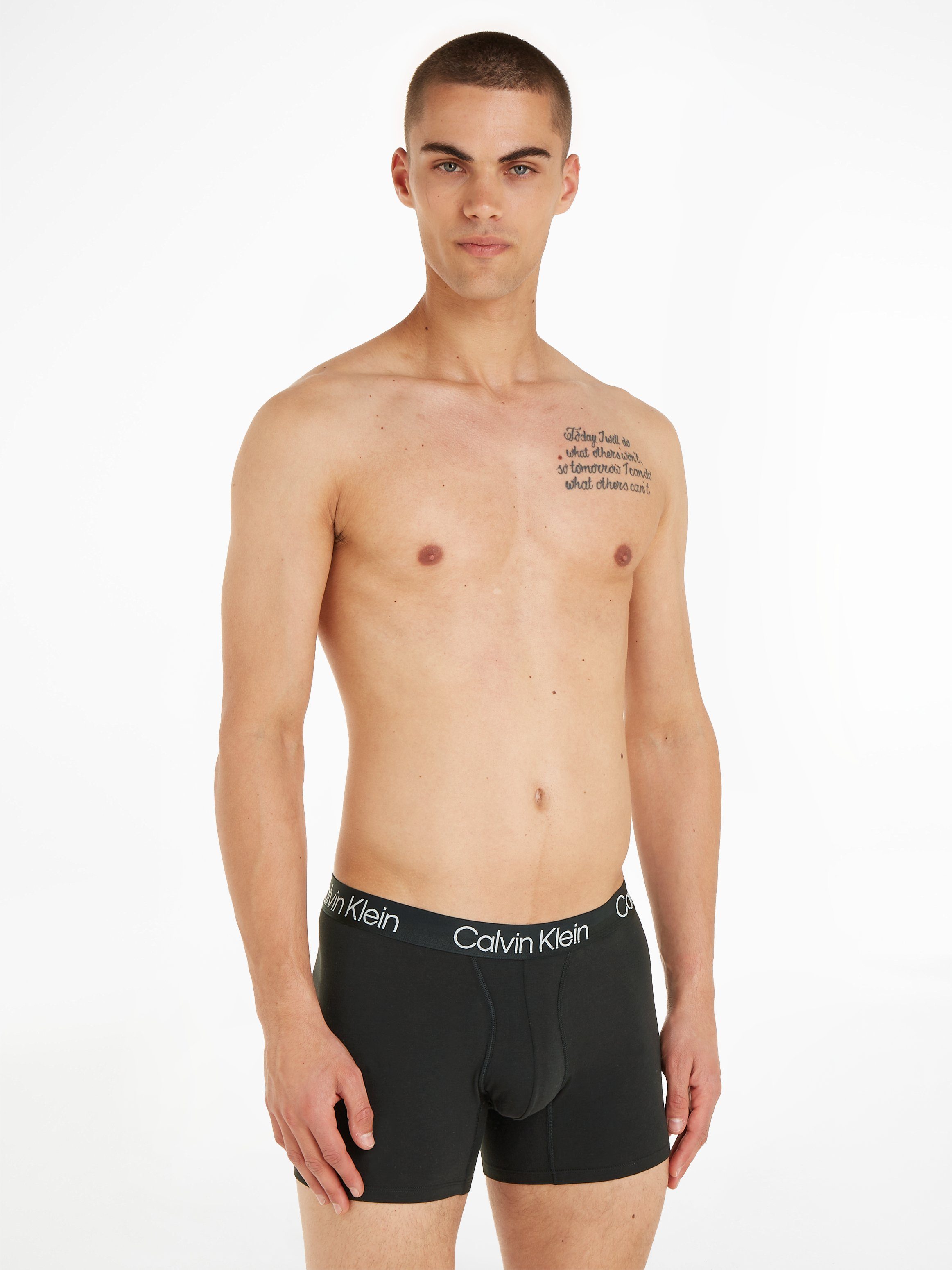 Calvin Klein Boxershort met langere pijpen (set, 3 stuks)