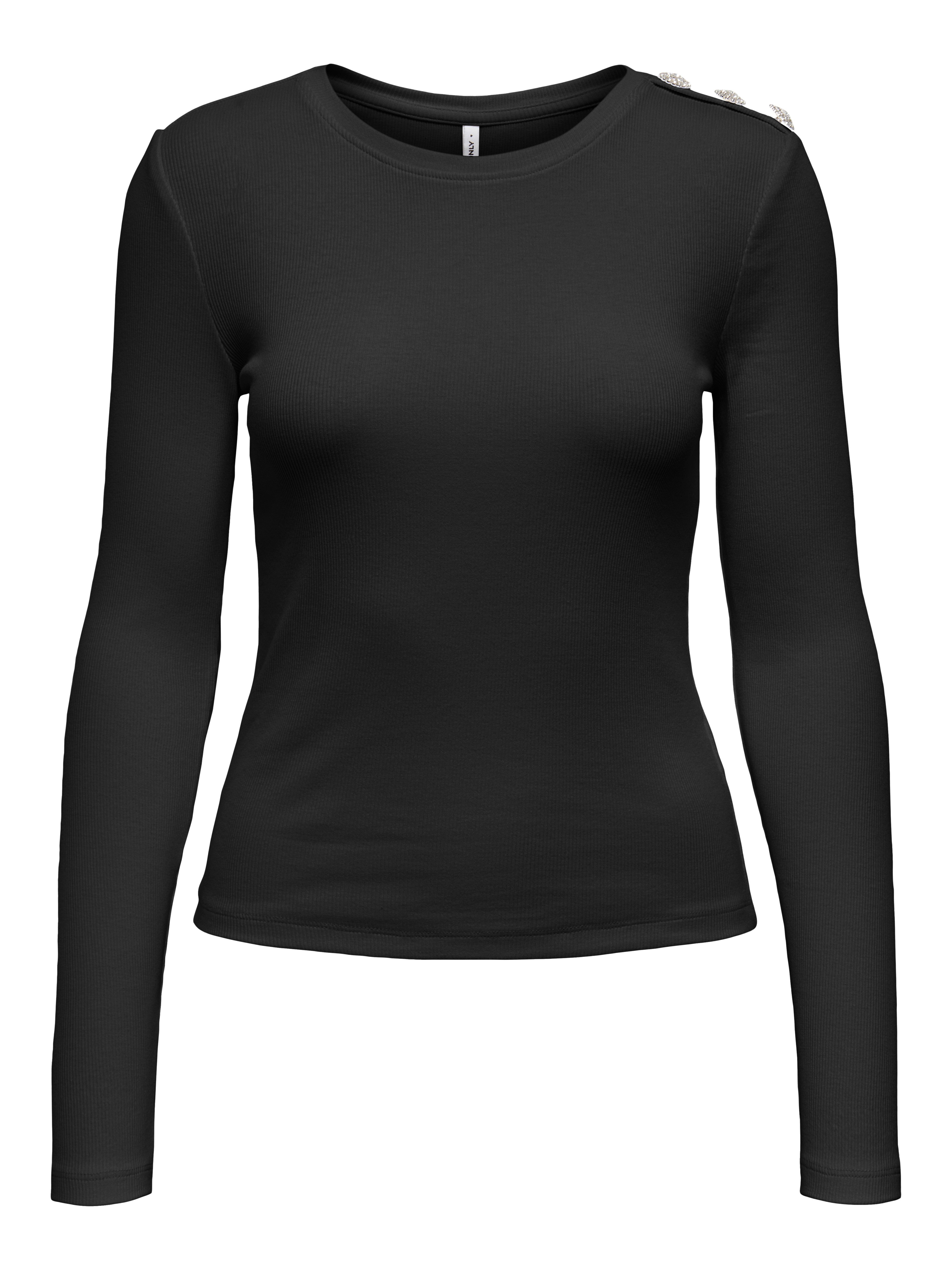 Only Shirt met lange mouwen ONLCHECKIE LIFE L/S TOP BOX JRS