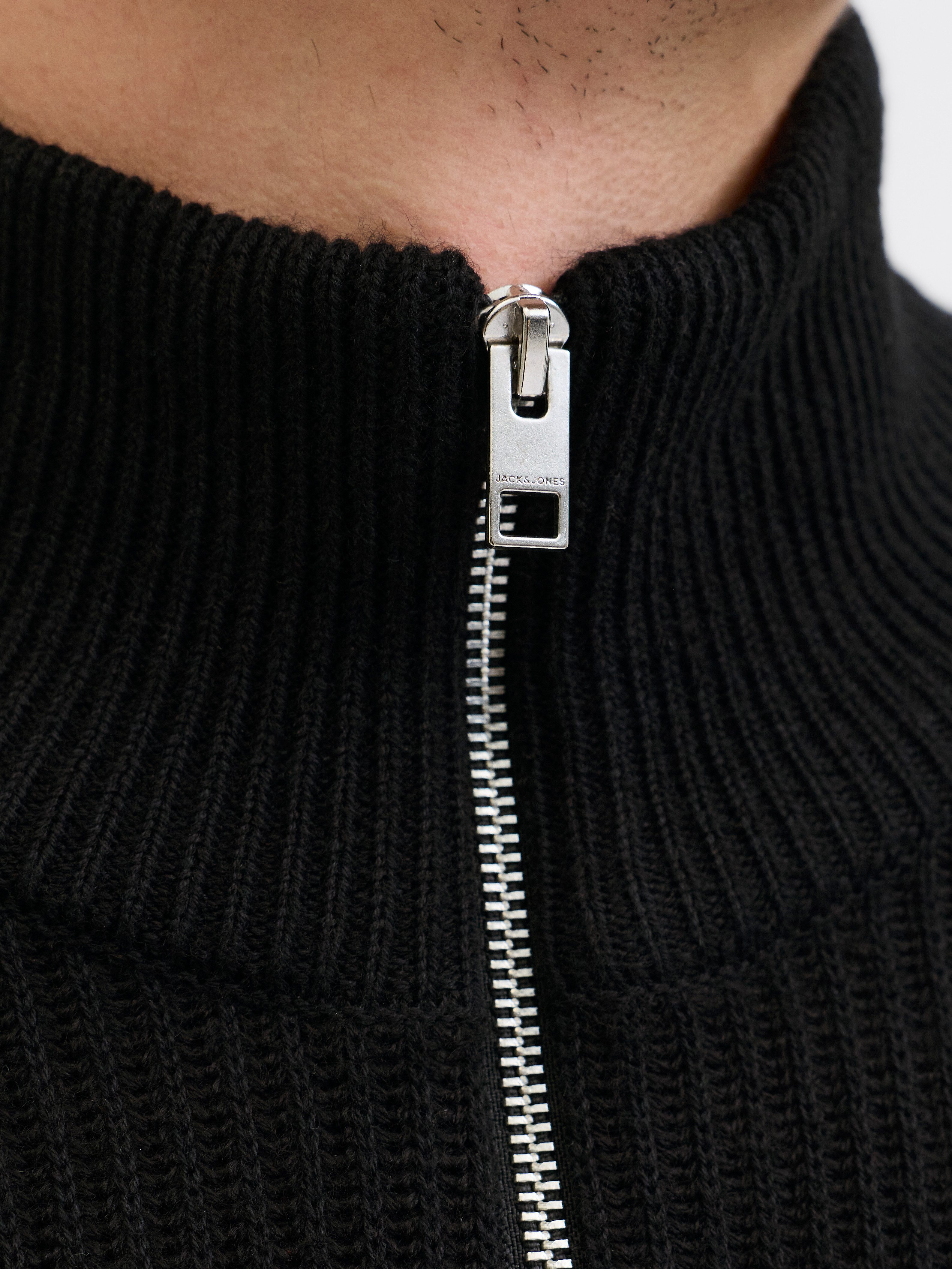 Jack & Jones PlusSize Vest JJPANNEL KNIT ZIP CARDIGAN AW25 PLS