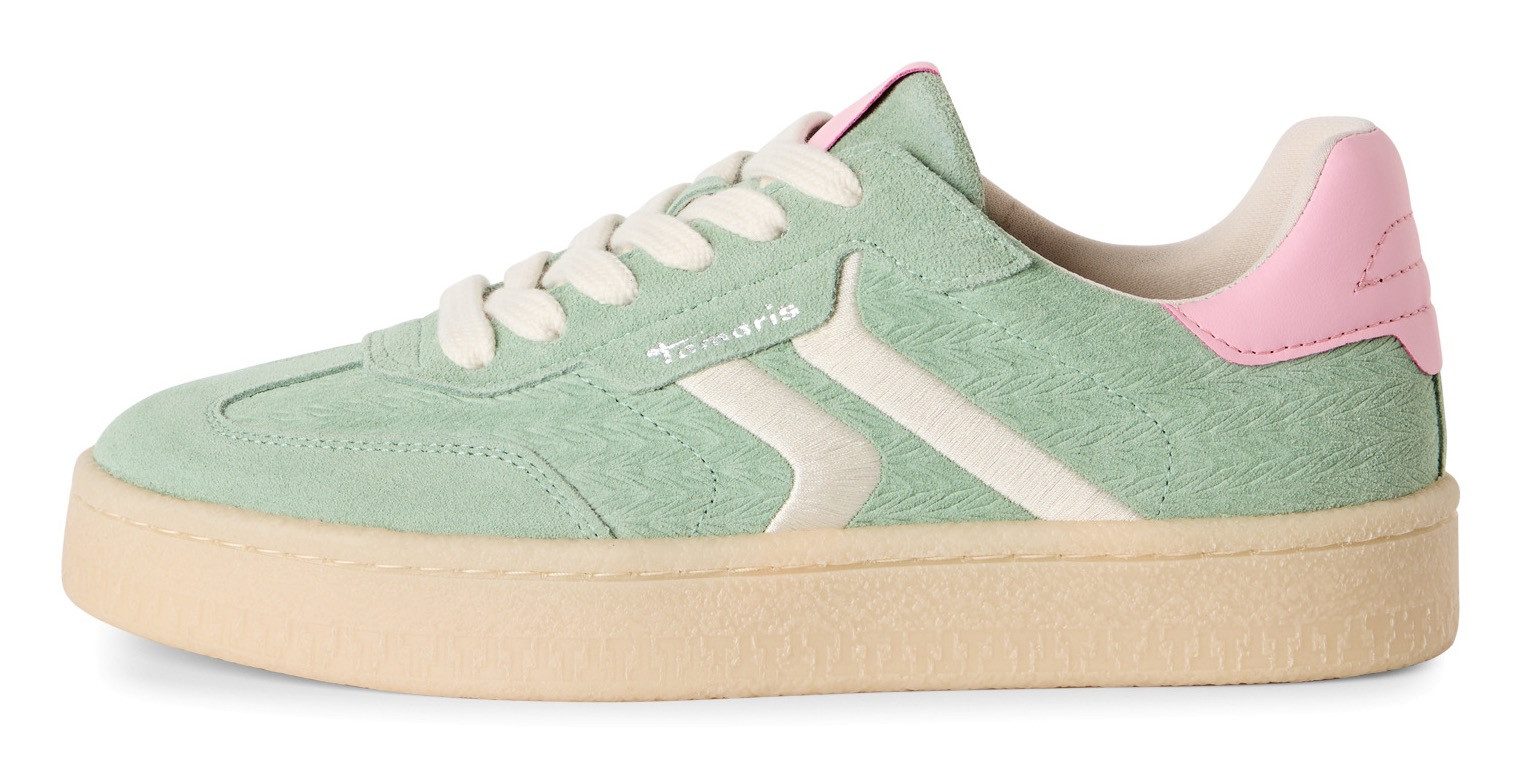 Tamaris Plateausneakers , vrijetijdsschoen, halfschoen, veterschoen met gepolsterde schacht