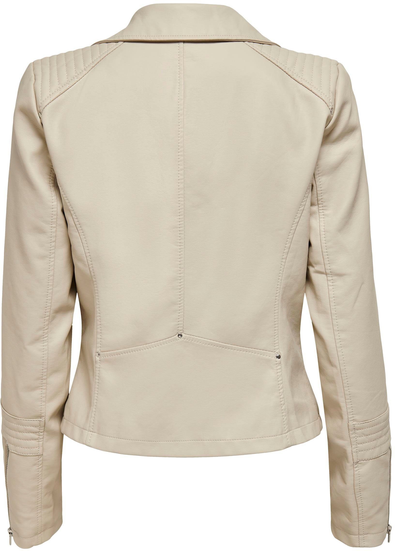 Only Imitatieleren jack ONLGEMMA FAUX LEATHER BIKER OTW NOOS