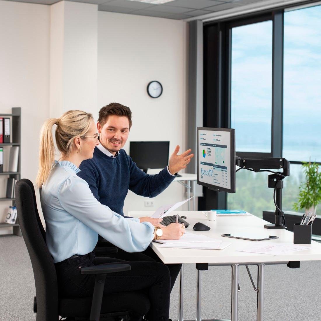 Hama Monitorhouder Beeldschermhouder, in hoogte verstelbaar met gasveer, 13-35' monitorarm