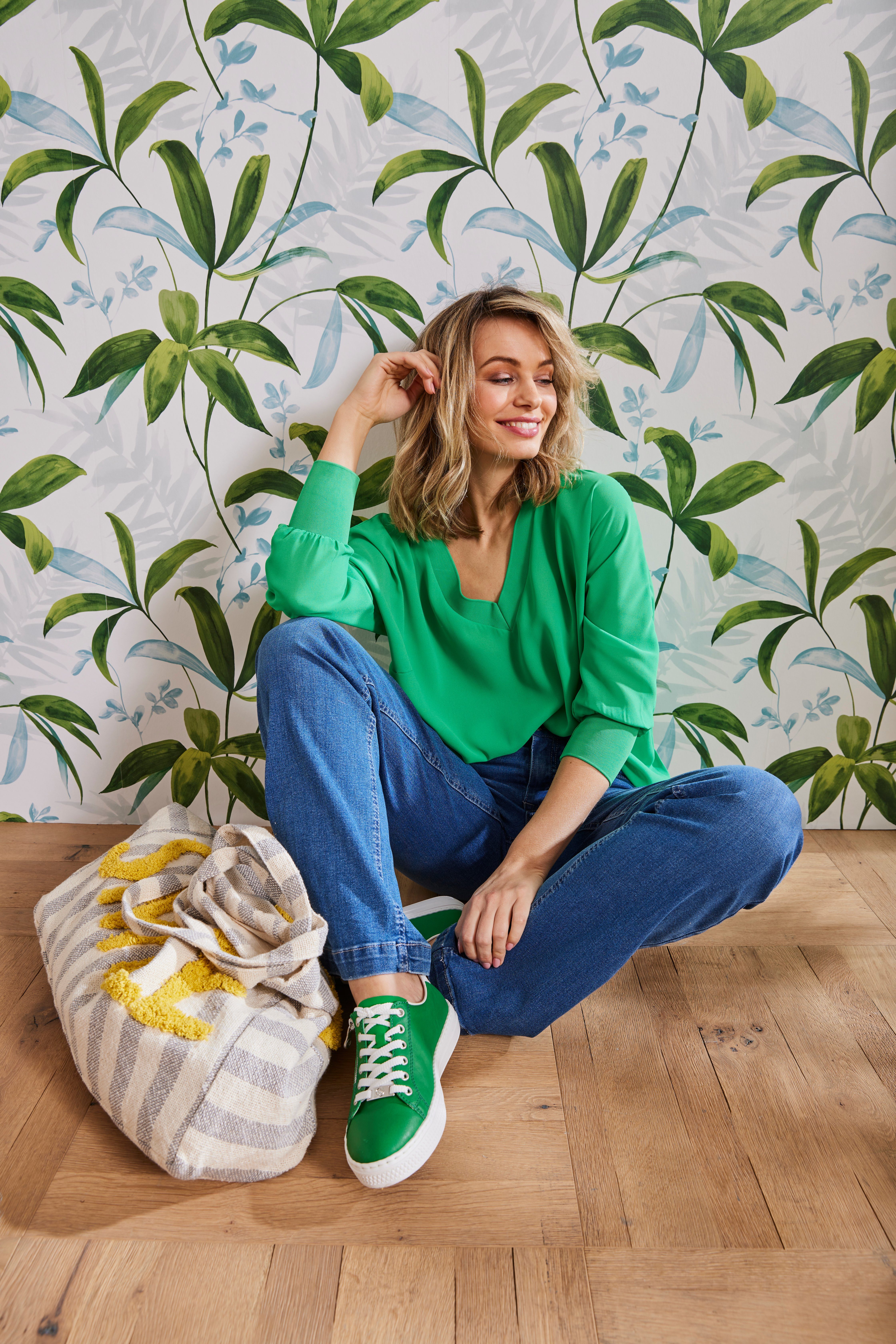 Rieker Plateausneakers met zijrits, vrijetijdsschoen, lage schoen, veterschoen