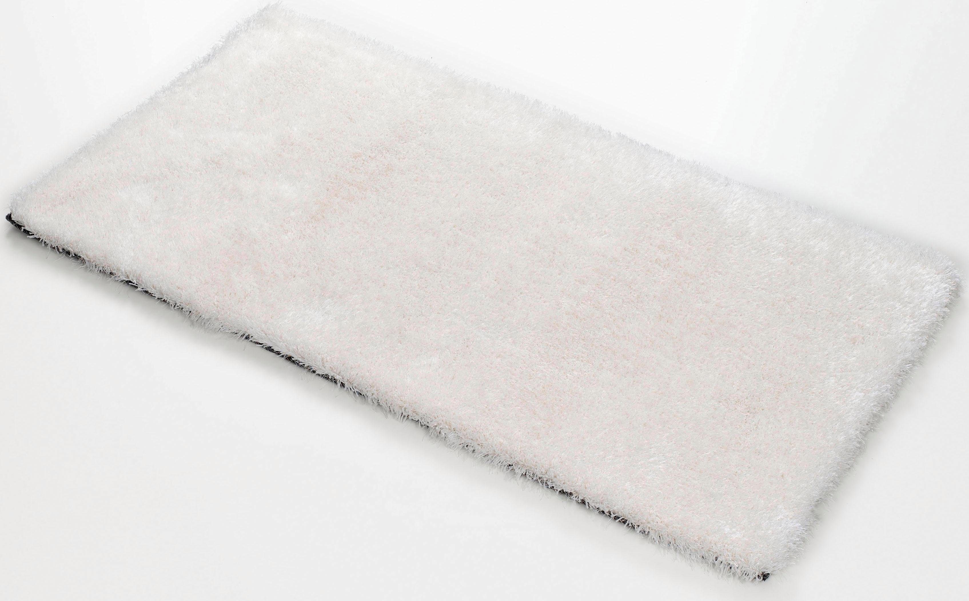 KiYou Shaggy Hoogpolig vloerkleed bijzonder zacht door microvezel, woonkamer moderne vloerkleden maat 160 cm x 230 cm x 40 mm wit