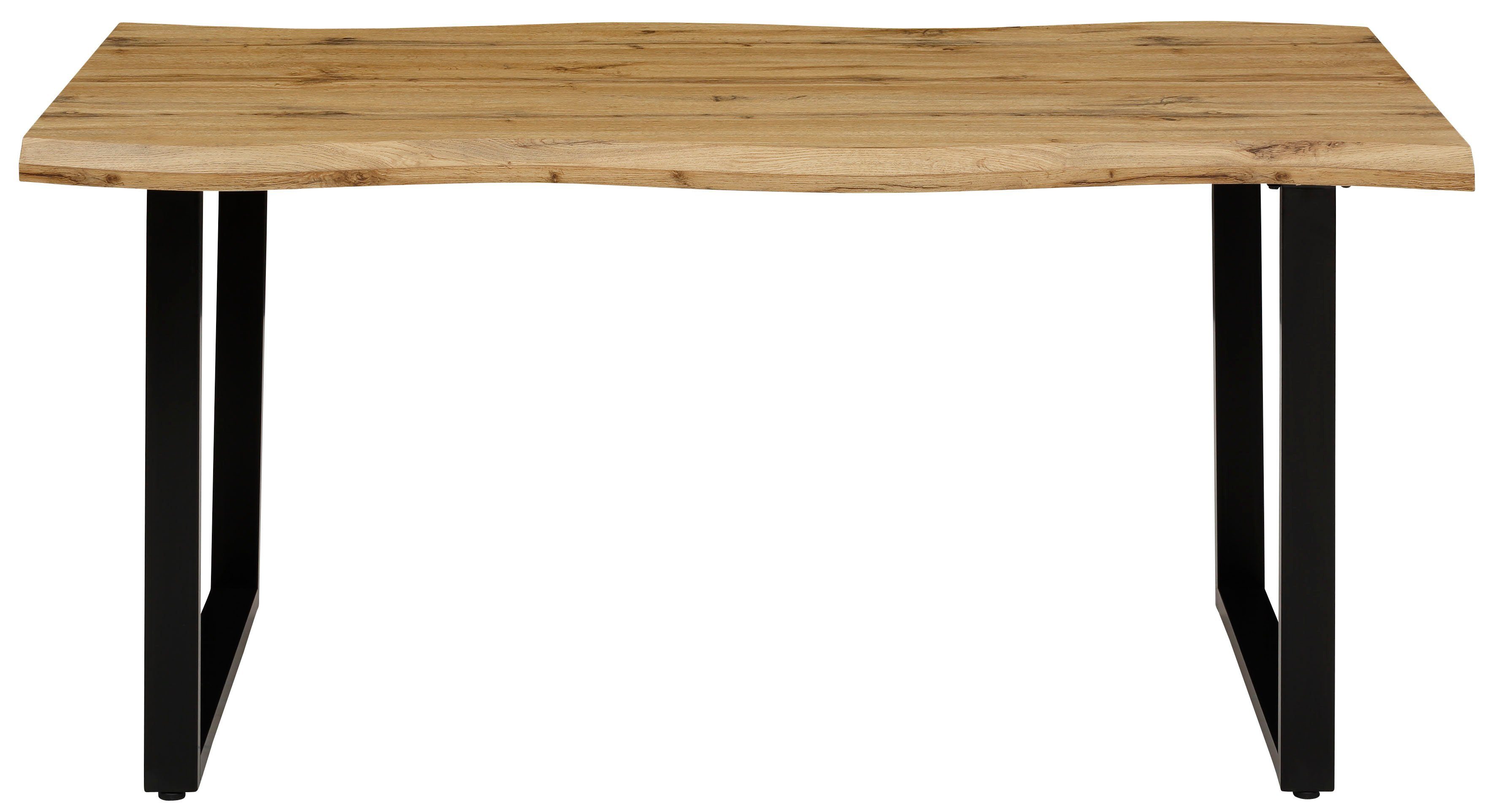 HELA Eettafel GISELLE boomkanttafel, keukentafel, TOPSELLER! OTTOs Choice Sledeframe metaal, industrieel design, 140 - 200 cm breedte, 2 kleuren