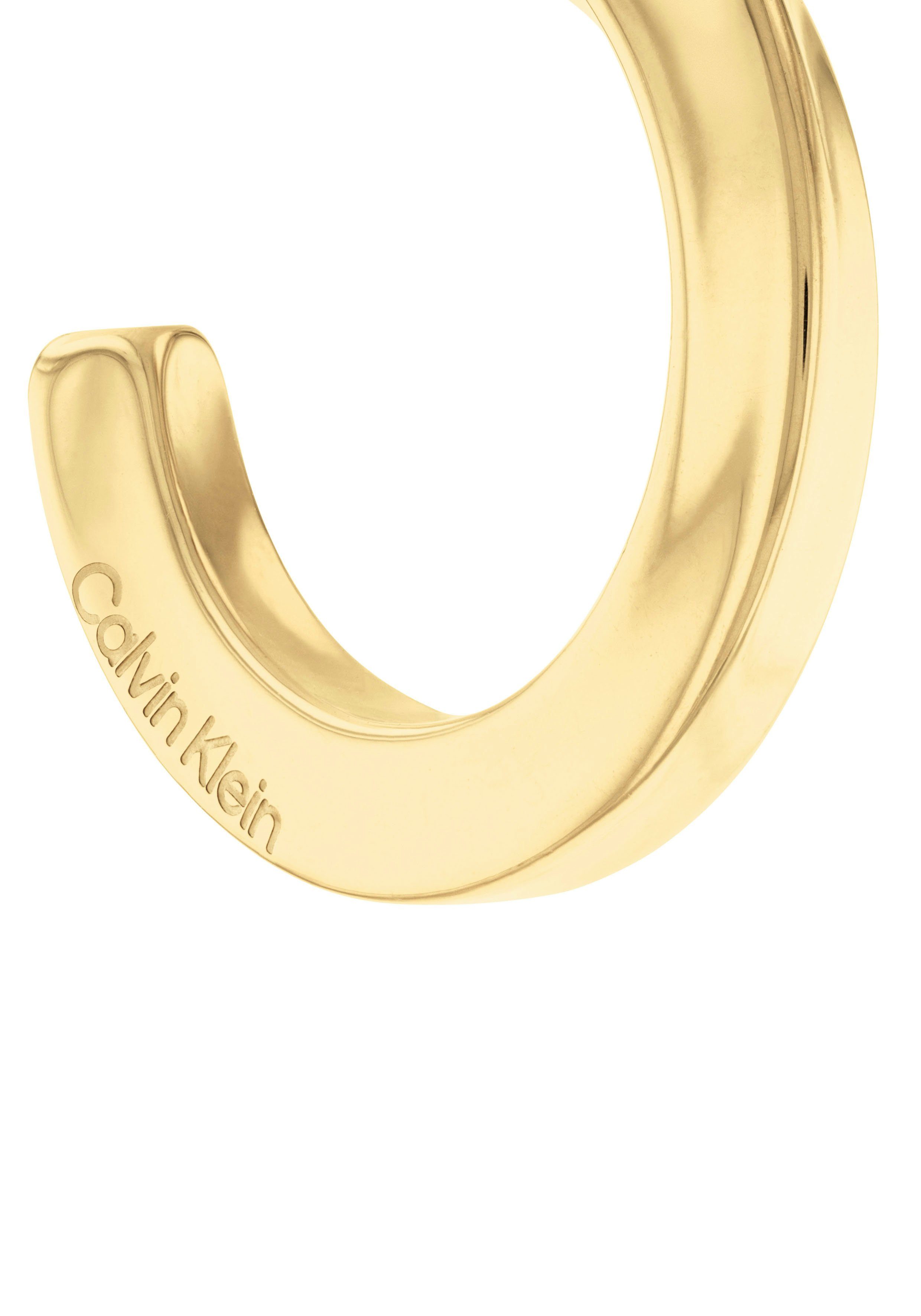 Calvin Klein Oorringen Sieraden roestvrij staal oorbellen damesoorbellen SCULPTURAL