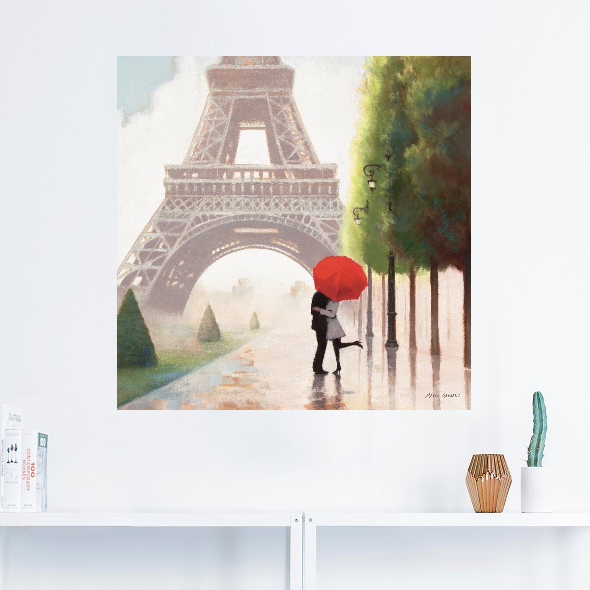 Artland Artprint Parijs Romance II als artprint op linnen, poster, muursticker in verschillende maten