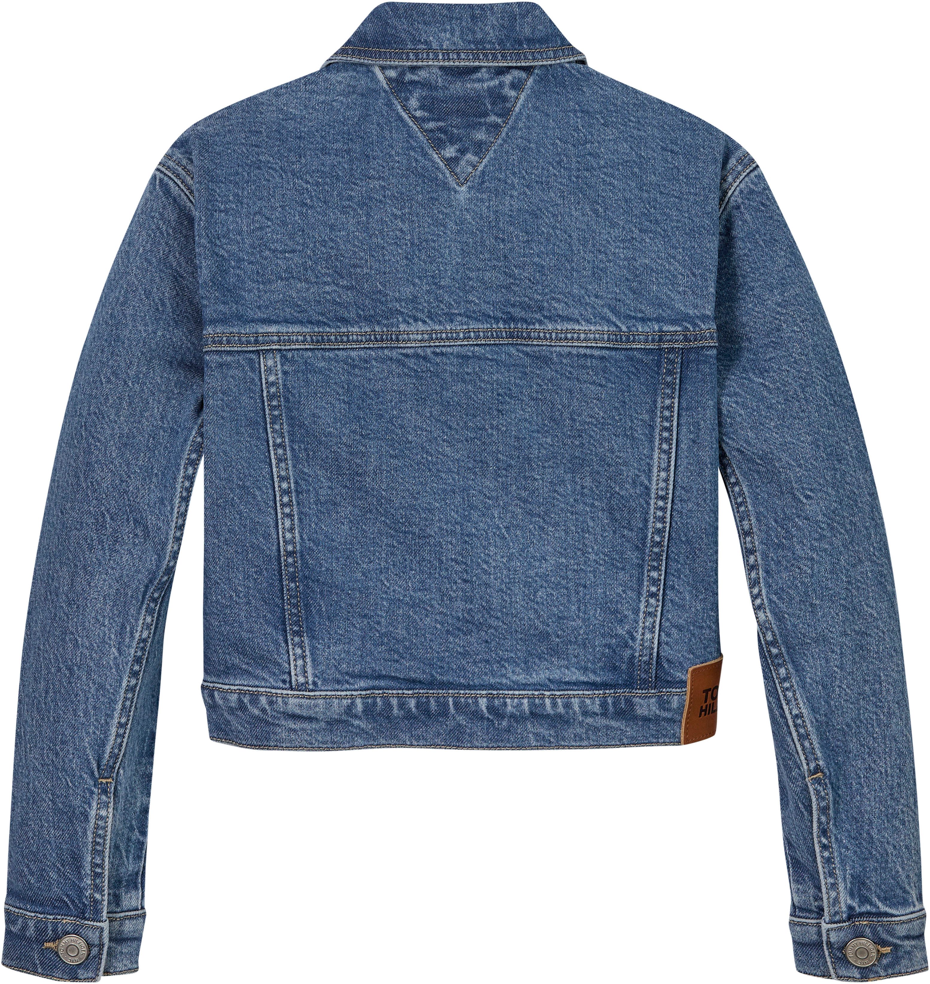 Tommy Hilfiger Jeansjack DENIM TRUCKER JACKET COMFORT Kinderen tot 16 jaar met logostiksel