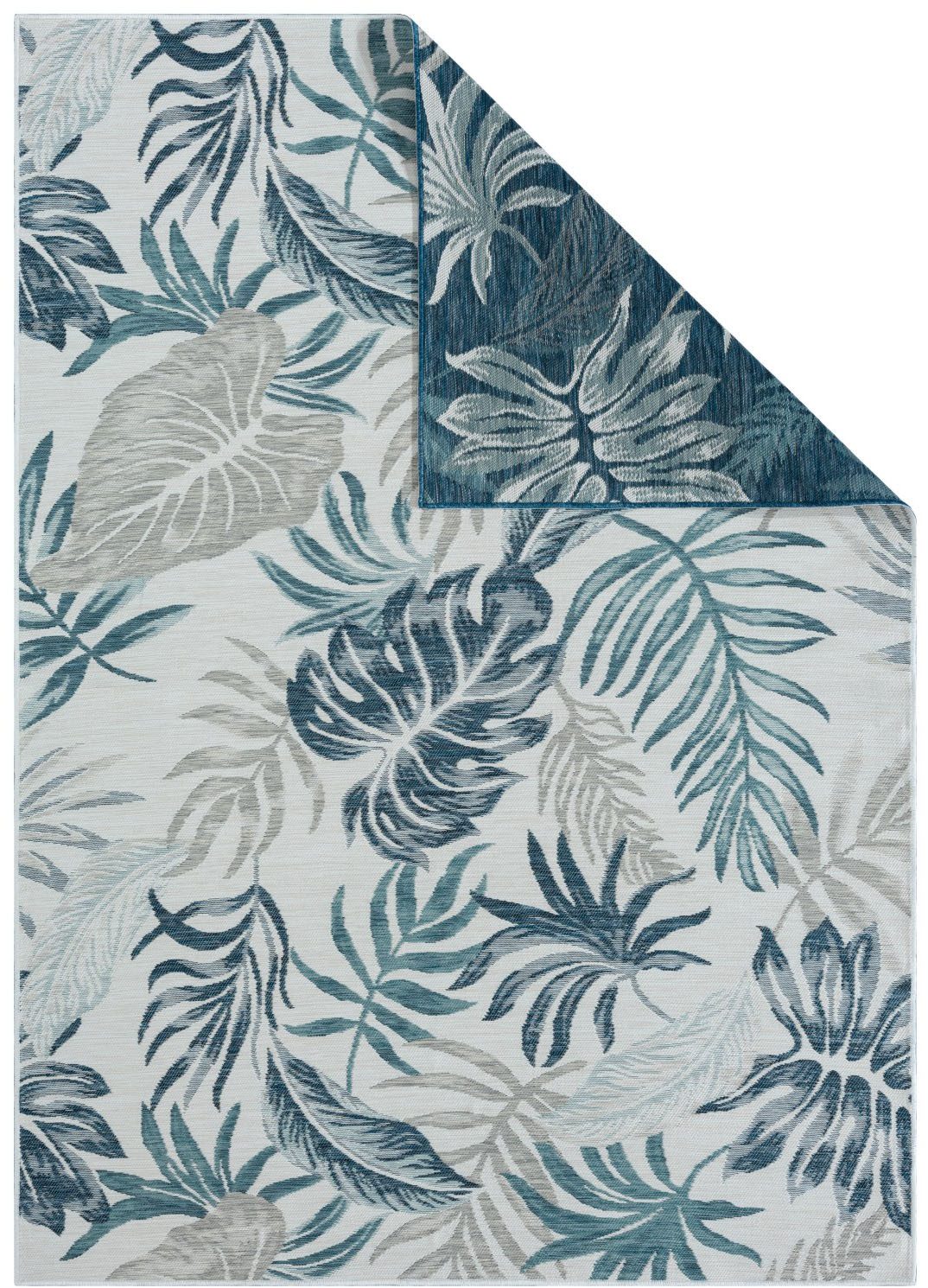 Myflair Möbel & Accessoires Vloerkleed Rif voorraadopruiming Omkeerbaar tapijt, bladerenmotief, geschikt voor buiten, balkon, terras