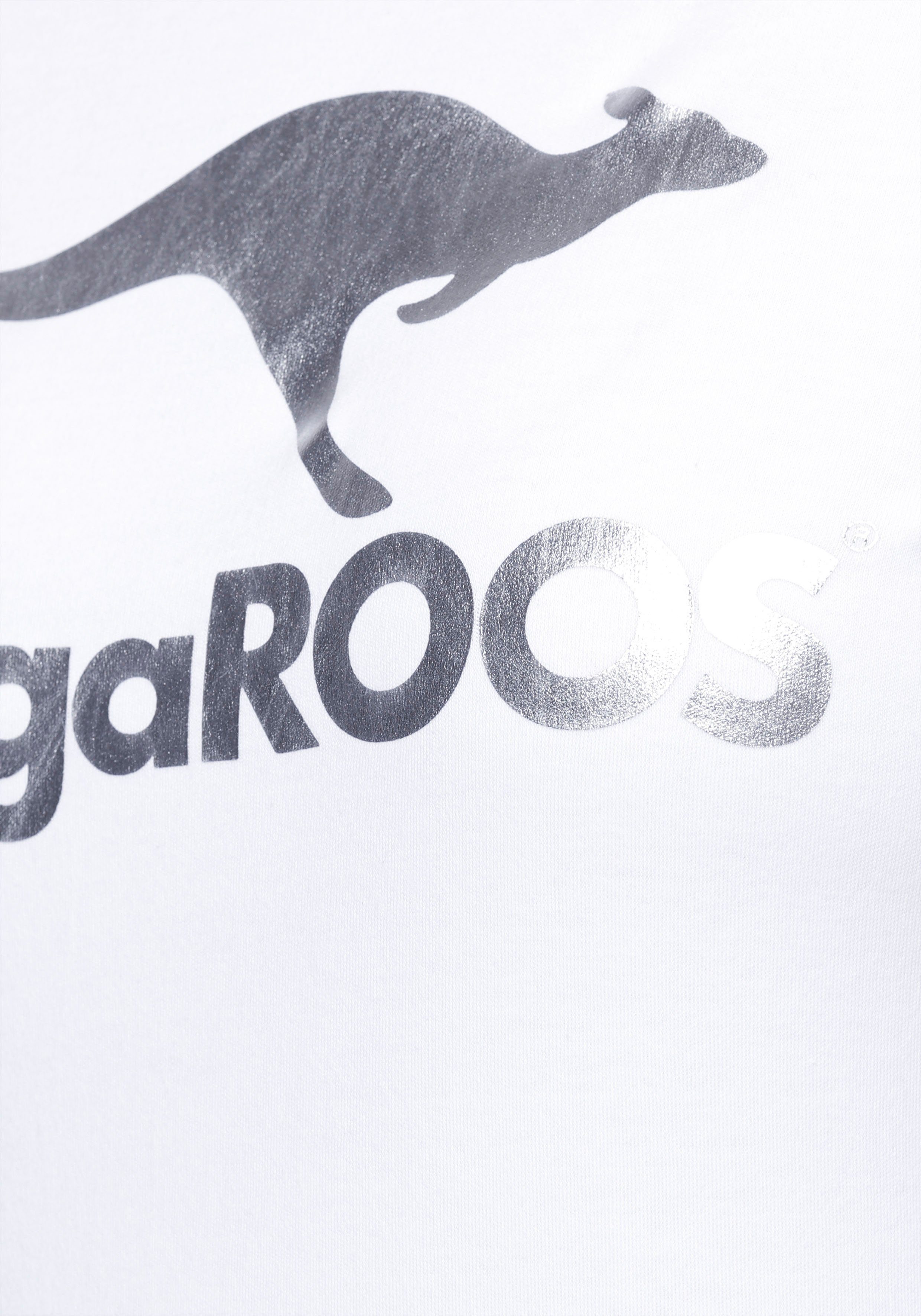 KangaROOS Sweatshirt Lange mouwen, figuurvolgende snit, met print, ronde hals